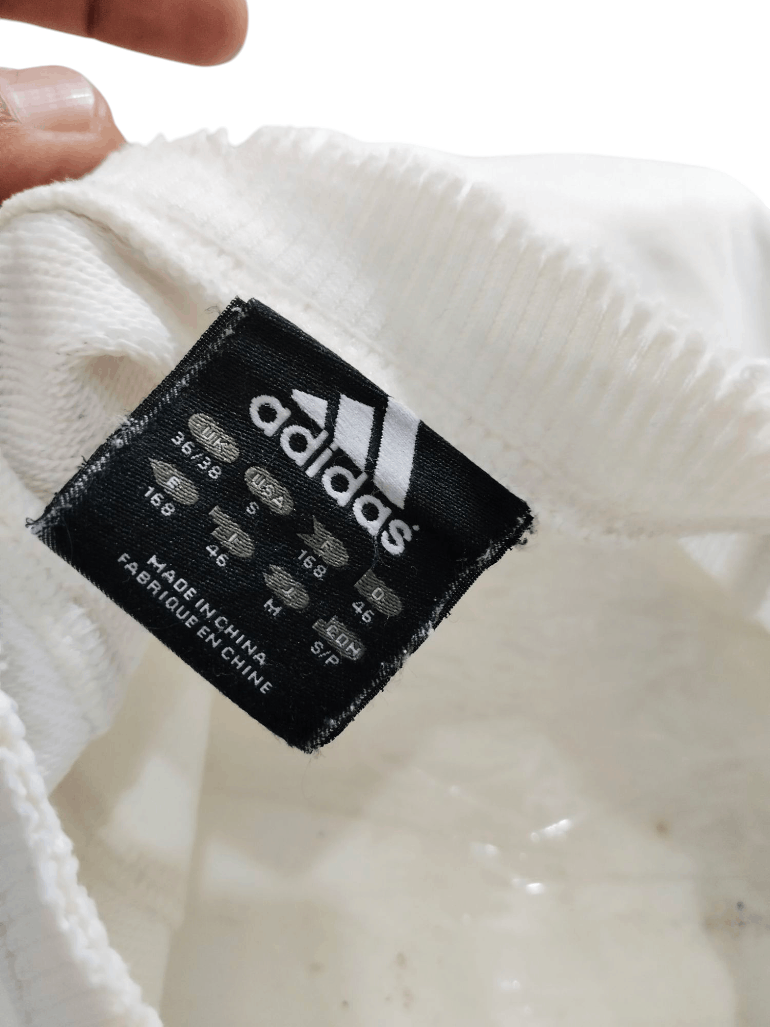 Adidas × Vintage Vintage Y2K Adidas Stripe Distressed Sweatshirt Size US L / EU 52-54 / 3 - 6 Thumbnail