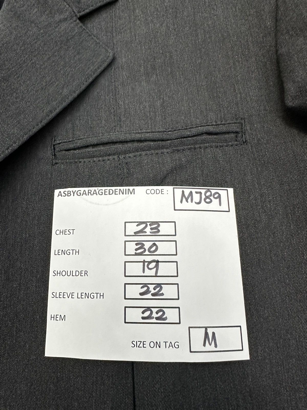 Y's for Men × Yohji Yamamoto Y’s For Men Yohji Yamamoto Blazer Button Jacket MJ89 Size 38R - 12 Thumbnail