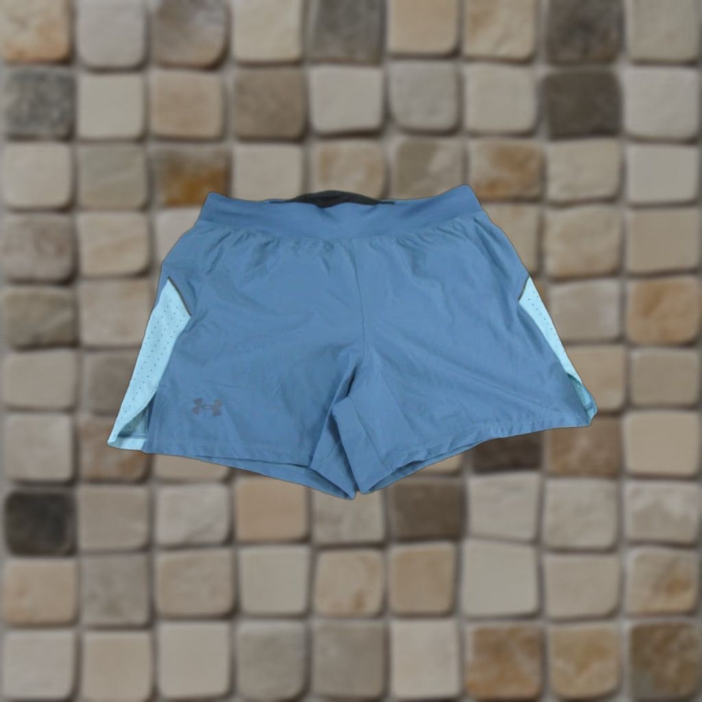 Under Armour Under Armour Shorts Womens Large Blue Lightweight Athletic Running Fit Regular Size 36" / US 14 / IT 50 - 1 Thumbnail