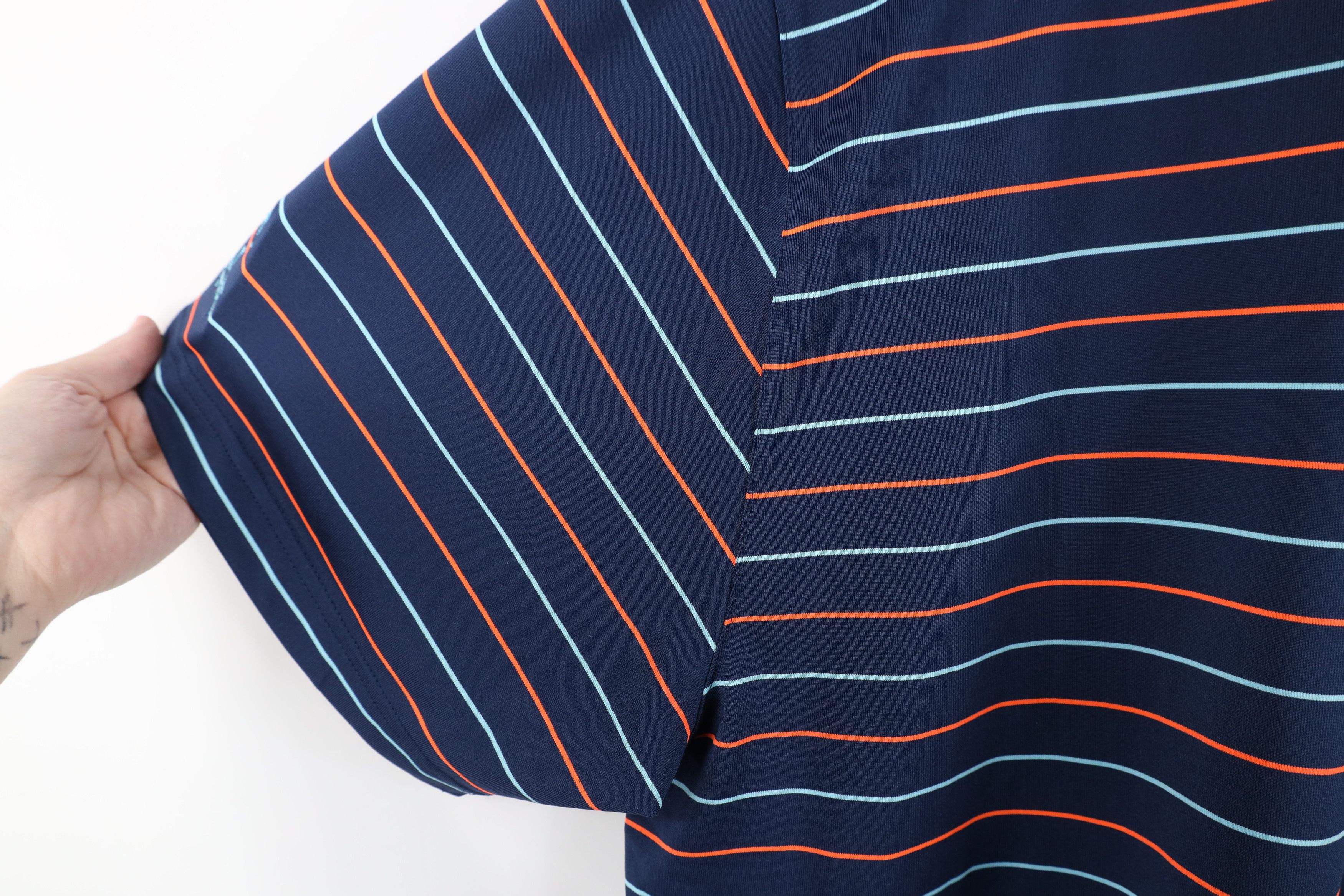 Under Armour New Under Armour HeatGear Striped Golf Golfing Polo Shirt Size US XXL / EU 58 / 5 - 6 Thumbnail