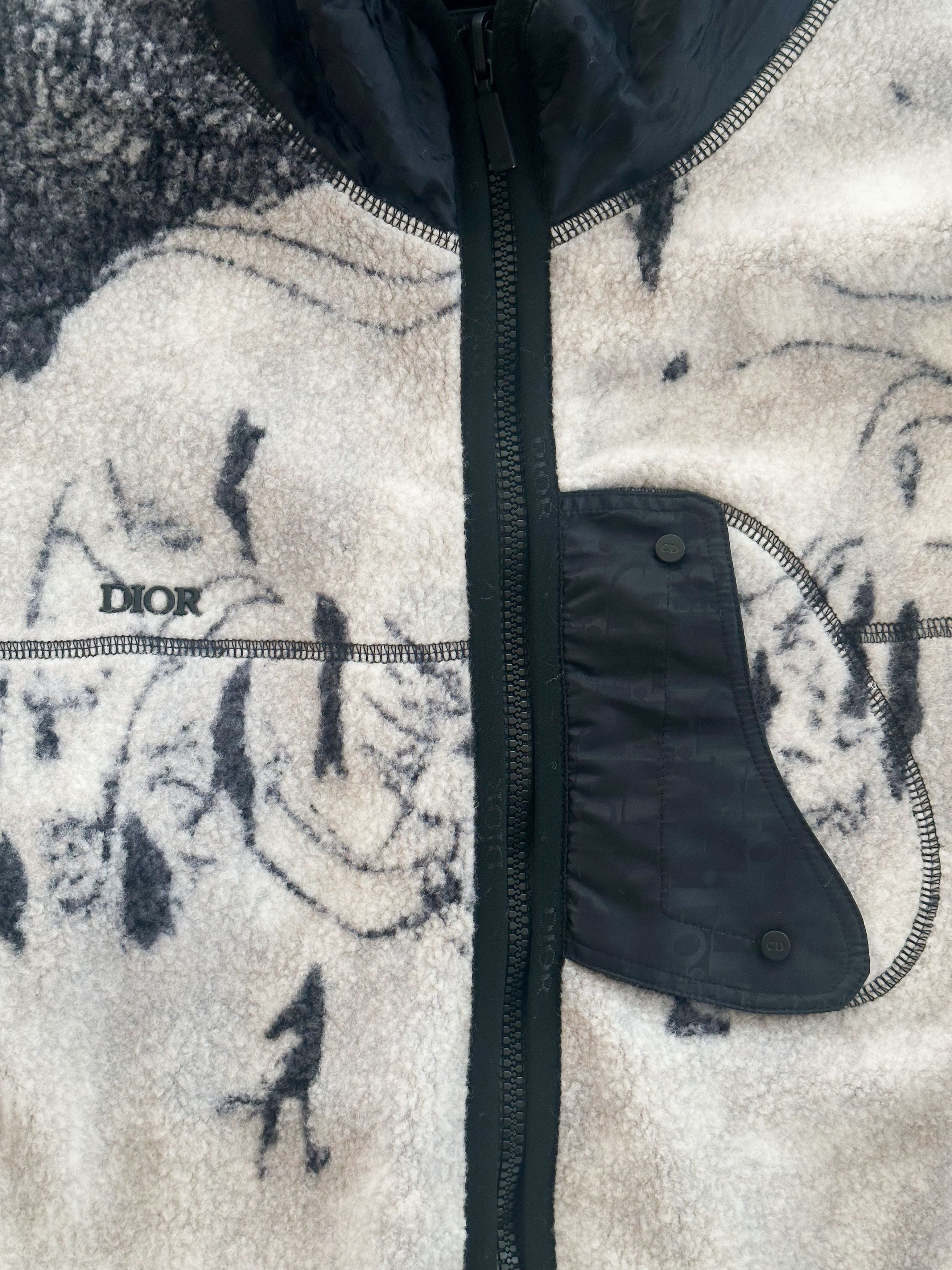 Dior Dior Black Oblique Reversible Fleece Jacket Size US XL / EU 56 / 4 - 5 Thumbnail