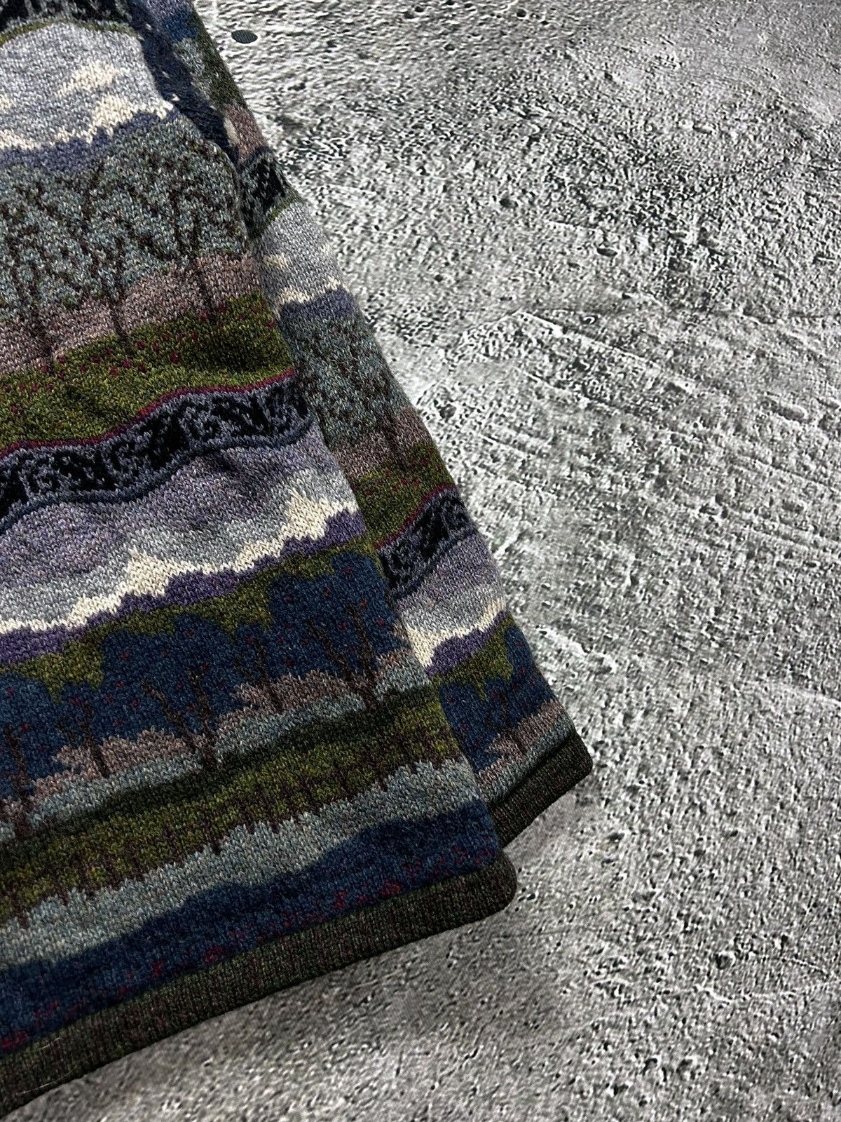 Vintage Vintage Icelandic Design western cardigan knit zip sweater Size US M / EU 48-50 / 2 - 4 Thumbnail