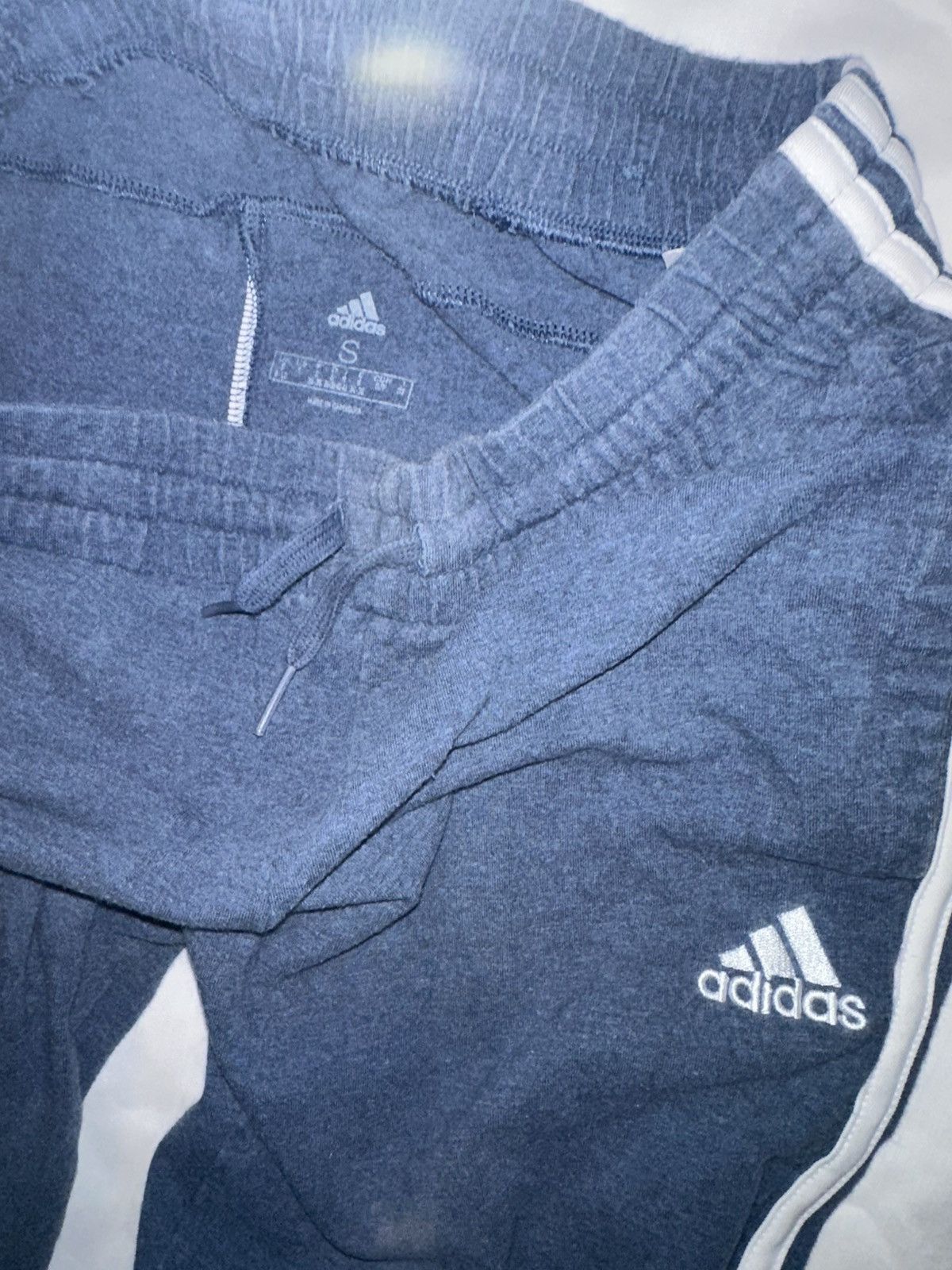 Adidas ADIDAS Blue Cuffed Sweatpants Sz. S Excellent Condition Size US 30 / EU 46 - 2 Thumbnail