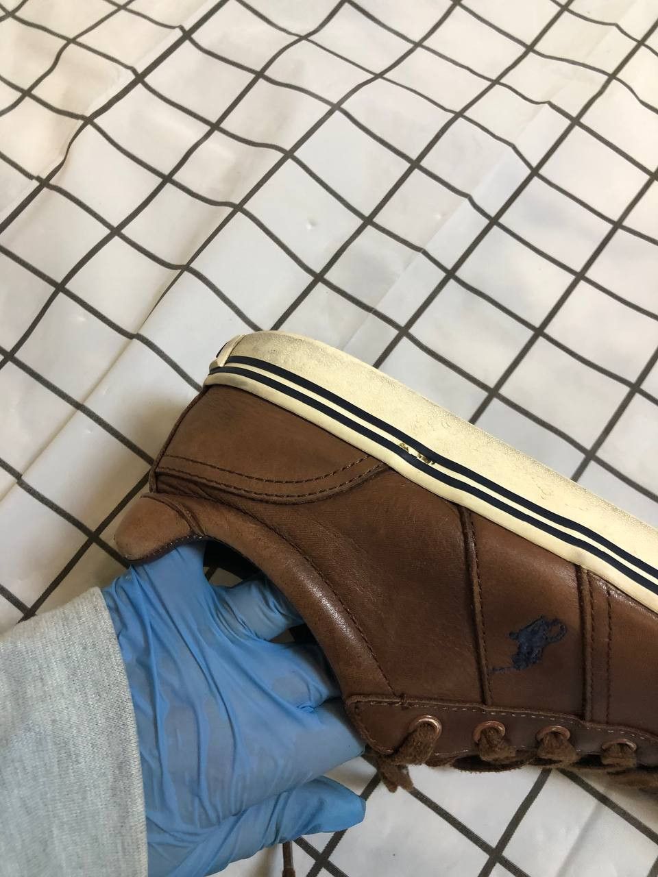 Polo Ralph Lauren Ralph Lauren Hanford Leder Sneaker Herren Neu ungetragen Size US 10 / EU 43 - 10 Thumbnail