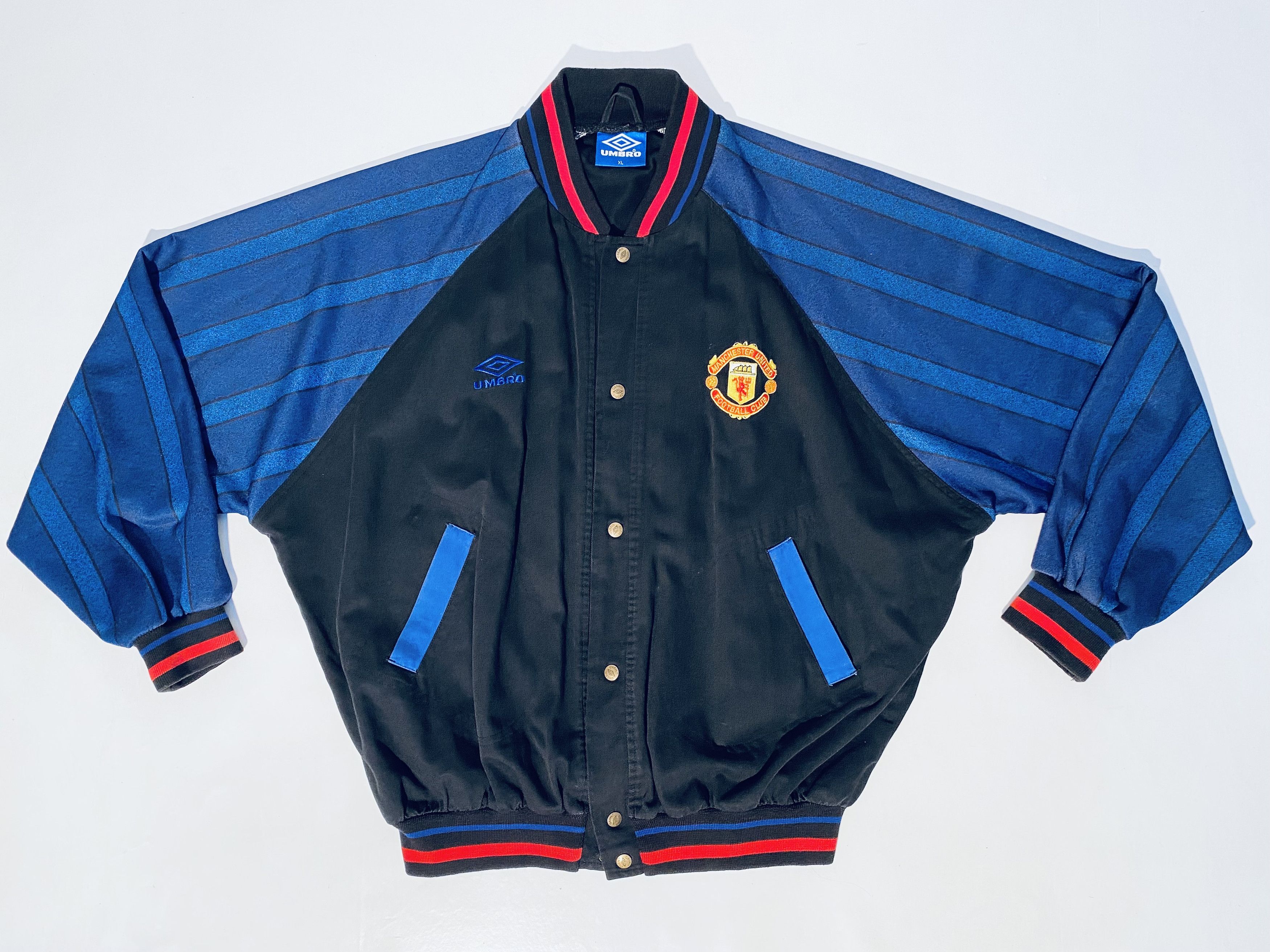 Umbro Manchester United Bomber Varsity Jacket 1994 1995 Size US XL / EU 56 / 4 - 2 Thumbnail