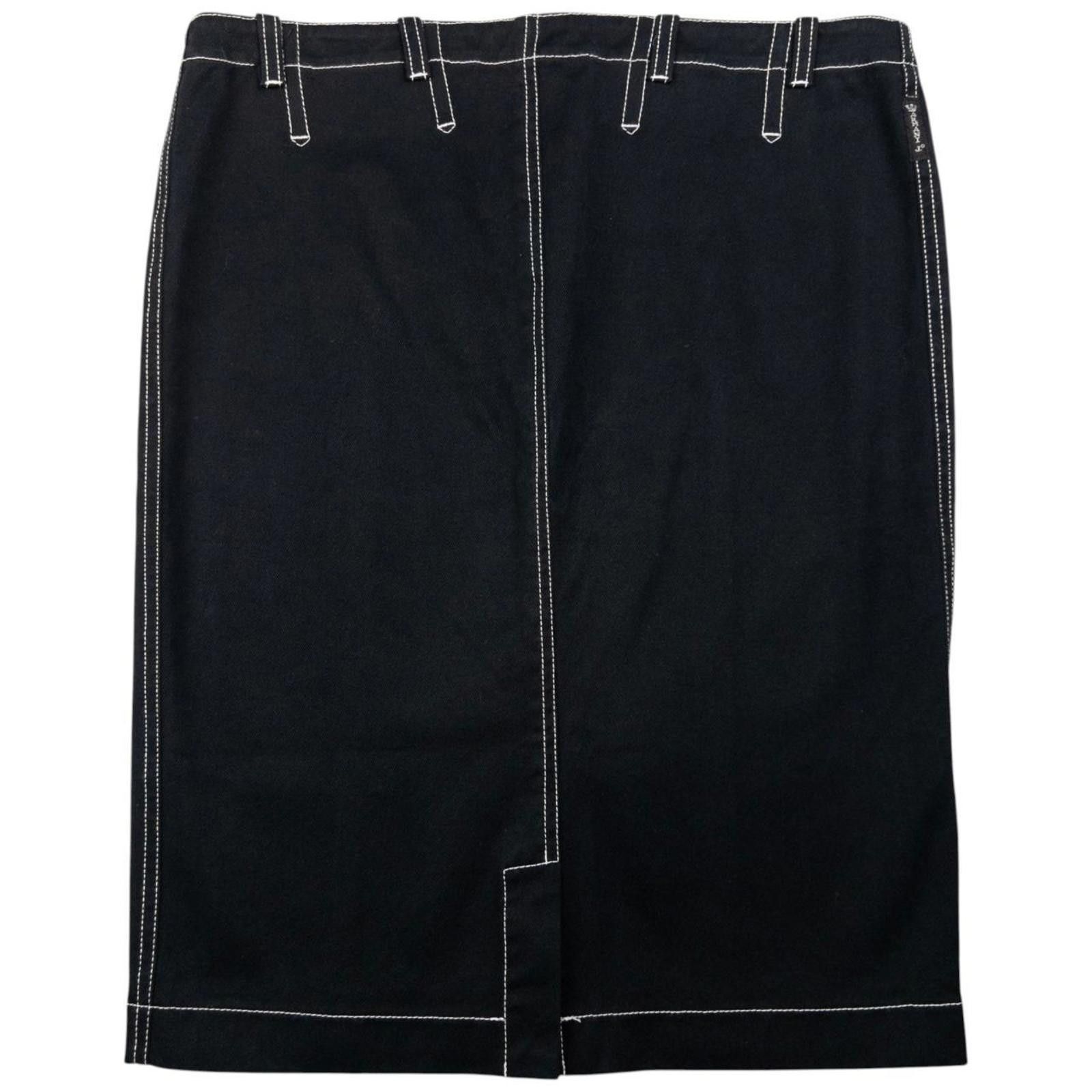 Designer Vintage Armani Jeans Denim Skirt Womens Size W32 Size 32" / US 10 / IT 46 - 2 Thumbnail