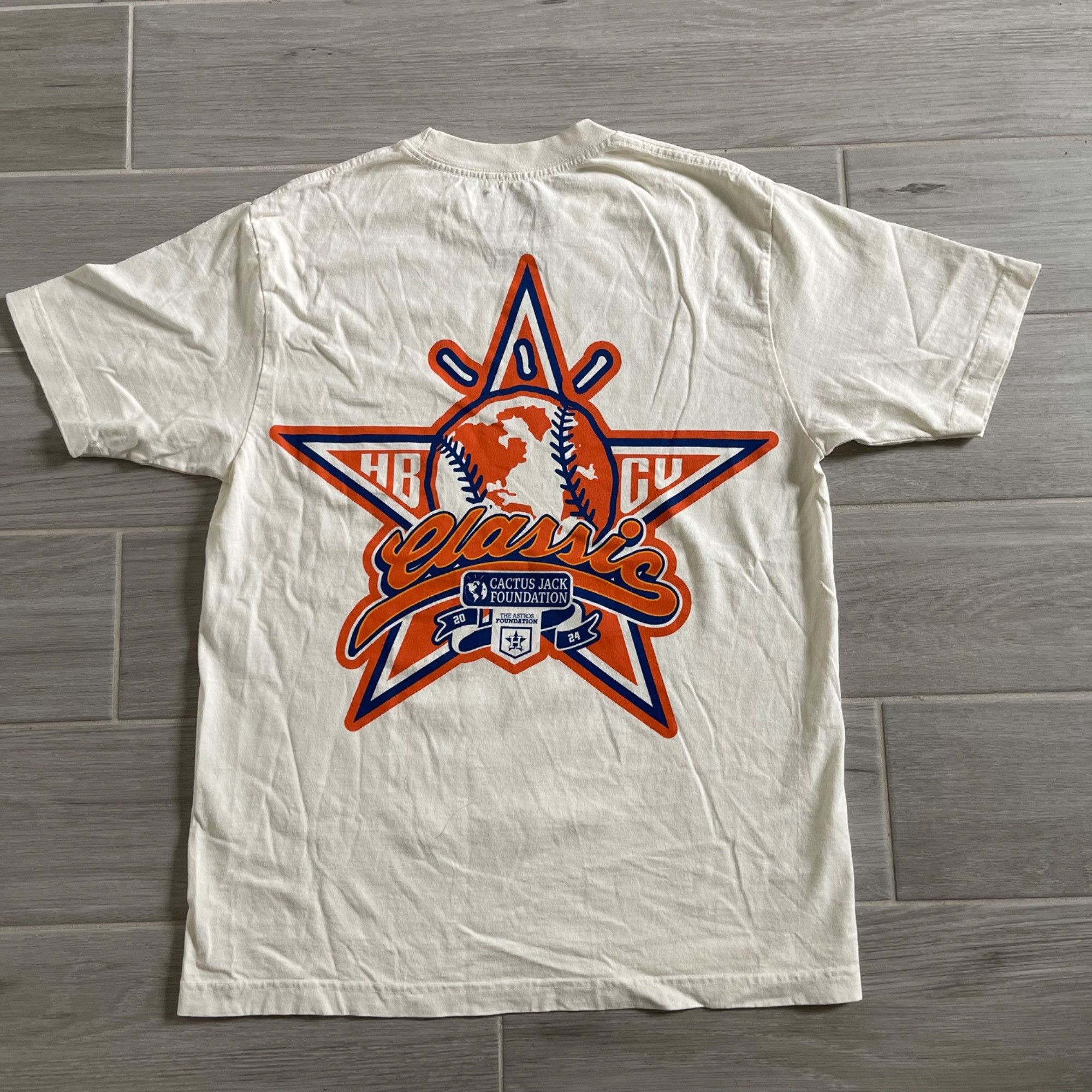 Travis Scott NEW TRAVIS SCOTT CACTUS JACK FOUNDATION HBCU CLASSIC TEE M Size US M / EU 48-50 / 2 - 1 Thumbnail