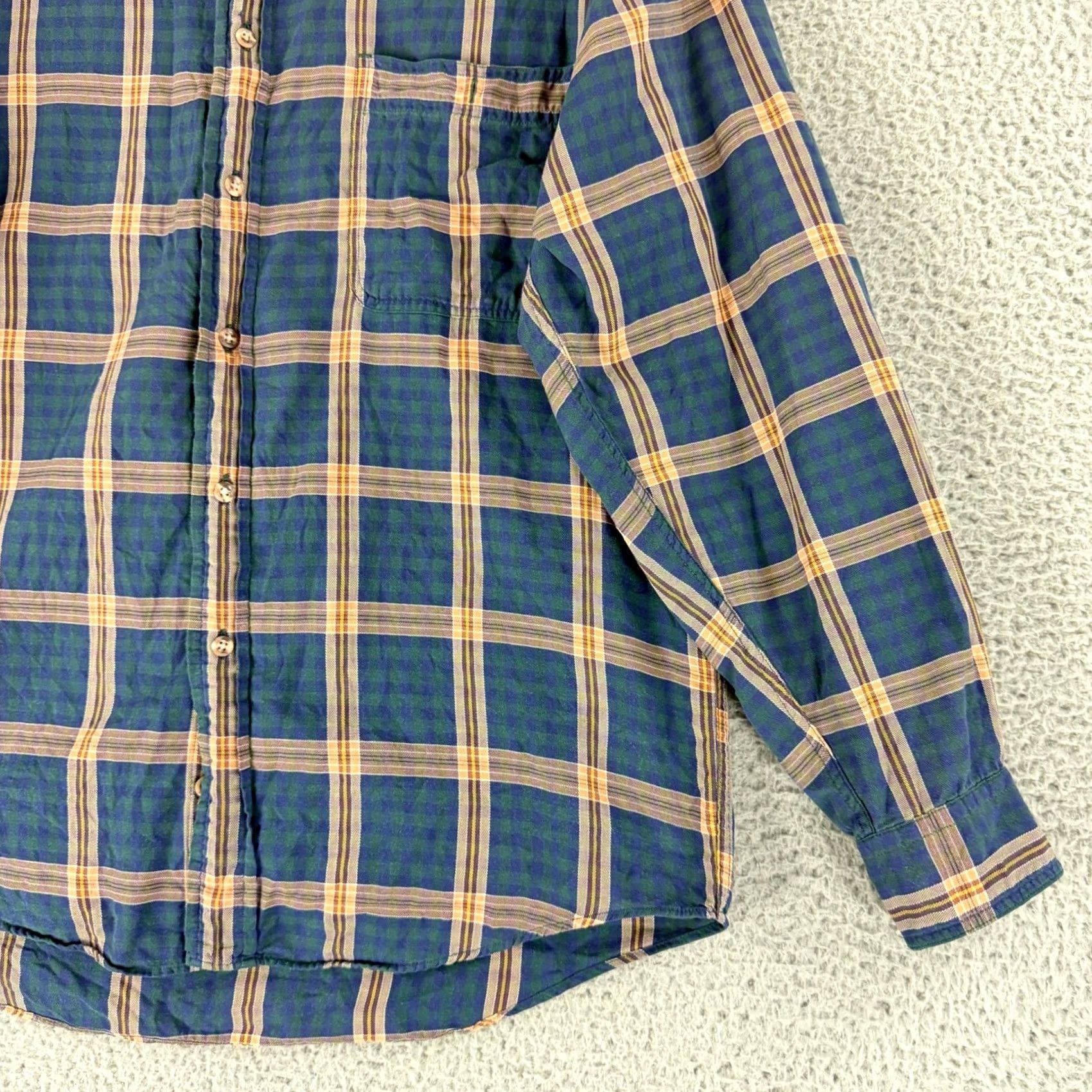 Eddie Bauer VINTAGE Eddie Bauer Button-Down Shirt Mens M Blue Plaid Long Sleeve Cotton Size US M / EU 48-50 / 2 - 3 Thumbnail