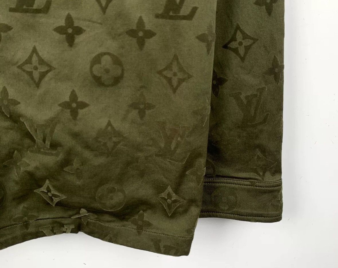 Louis Vuitton Louis Vuitton Lv 23 Deep Green Logo Long Sleeve Shirt Size US XL / EU 56 / 4 - 4 Thumbnail