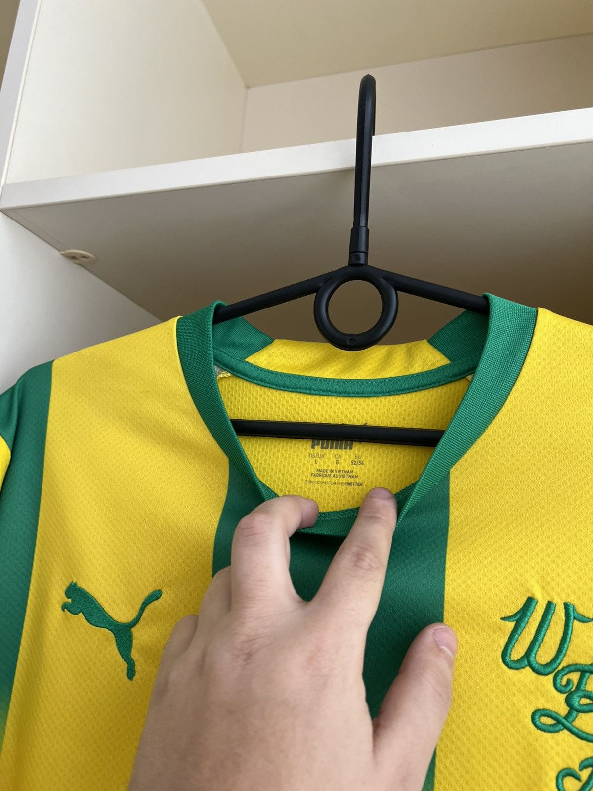 Puma West Bromwich Albion WBA 2022 Away Football Shirt Puma Sz L Size US L / EU 52-54 / 3 - 8 Thumbnail