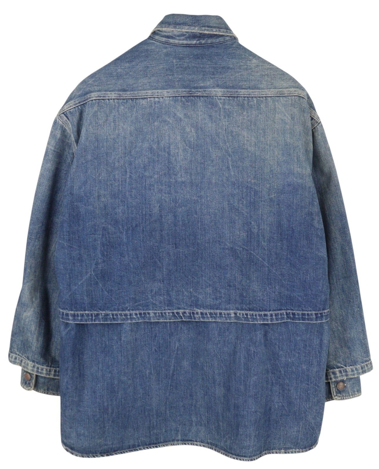 R13 ALICE DOUBLE SHIRT M Kellen Tex Oversized Blue 86168 Size M / US 6-8 / IT 42-44 - 2 Thumbnail