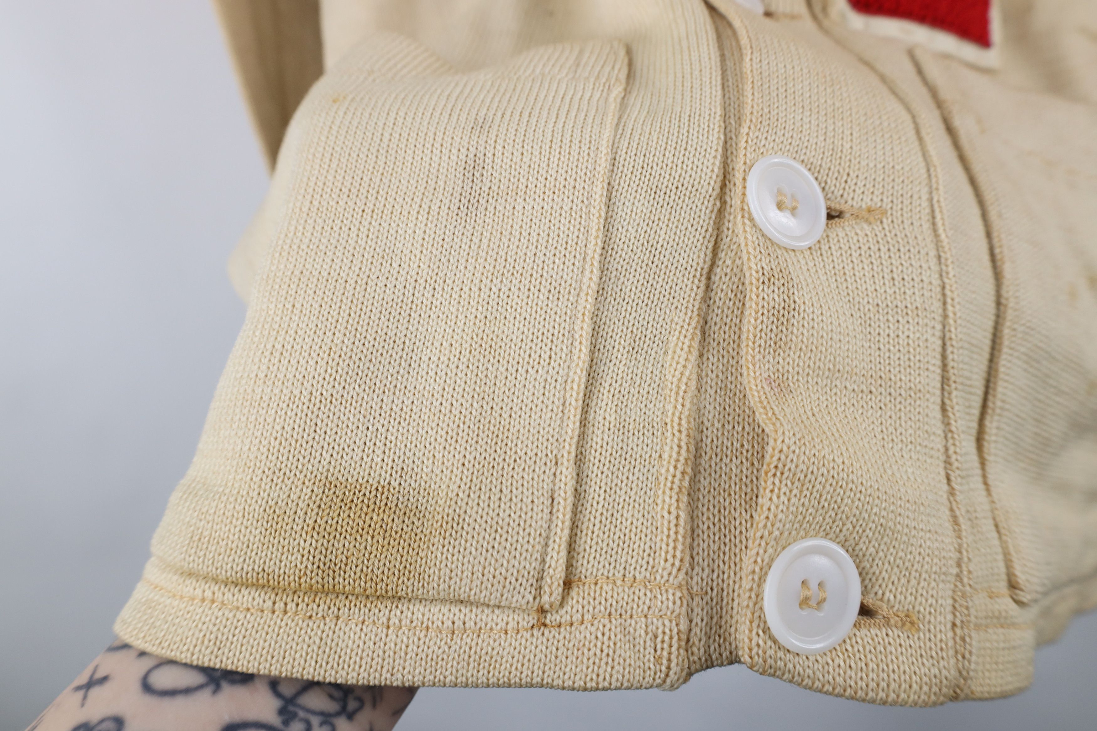 Vintage Vintage 50s Track Varsity Letterman Cardigan Sweater USA Size US L / EU 52-54 / 3 - 7 Thumbnail