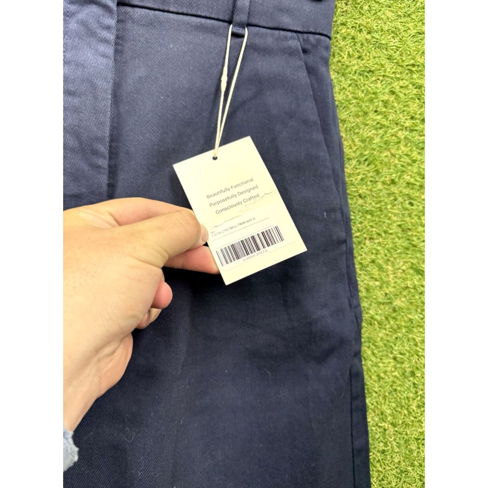 Everlane Everlane Pants 0 The Dream Kick Flare Stretch Cropped Blue Slim Knit Cotton Blend Modal Spandex Elastane Regular Rise High Womens 24x29 Size 25" / US 0 / IT 36 - 5 Thumbnail
