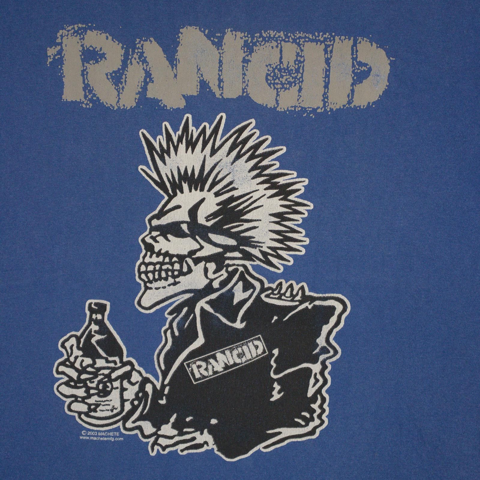 Vintage 2003 Rancid Blue Bottle Tee Size US M / EU 48-50 / 2 - 2 Thumbnail