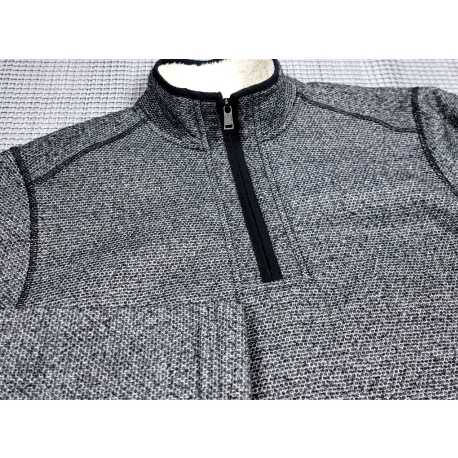Orvis Orvis Pullover Sweater Heather Gray 1/4 Zip Sherpa Fleece Lined Mens M Heavy Gray Mock Neck Long Sleeve Casual Workwear Outdoor Classic 90s Mens Size US M / EU 48-50 / 2 - 5 Thumbnail