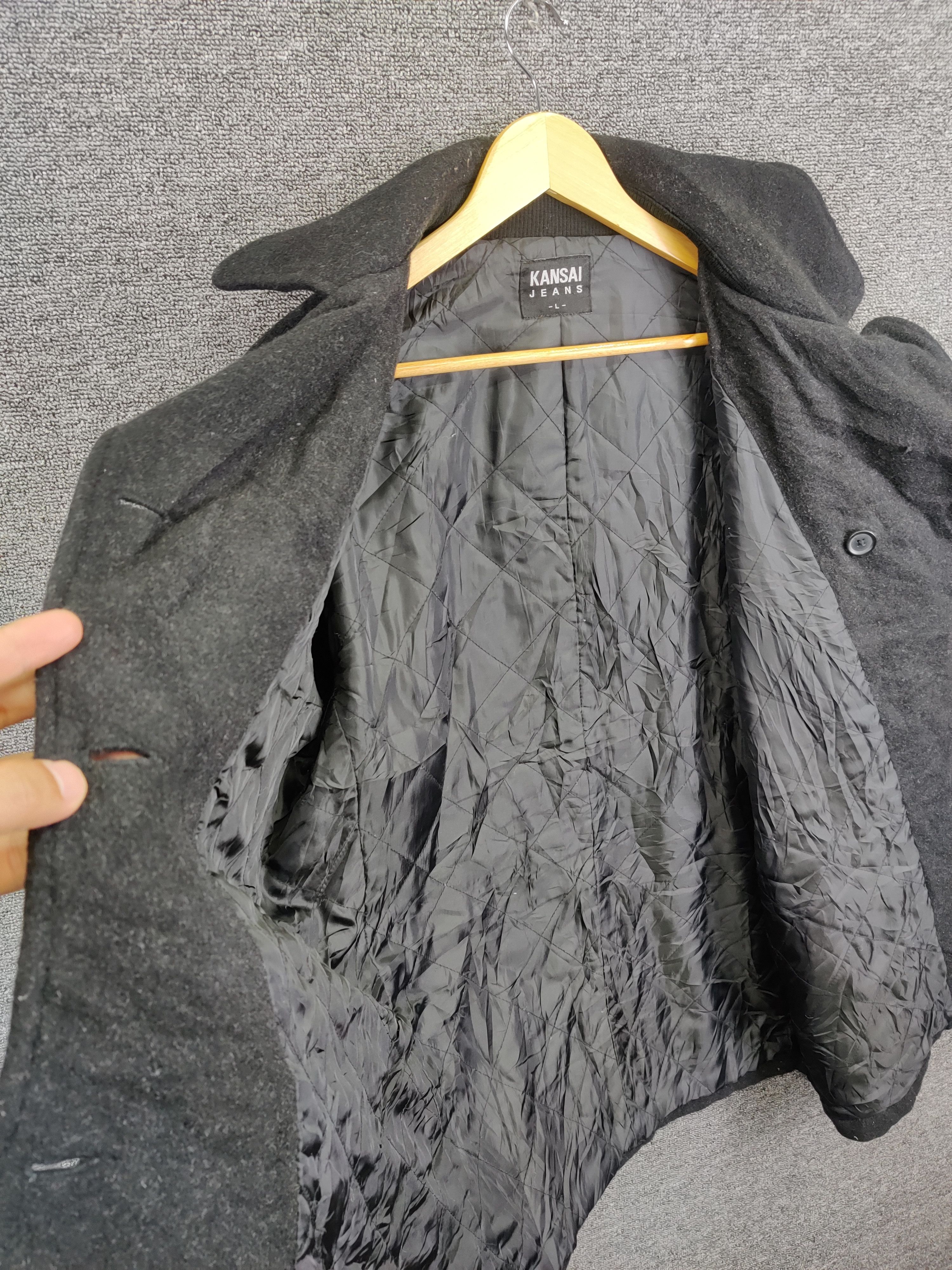 Kansai Yamamoto Kansai Jeans Kansai Yamamoto Wool Double Breasted Coat Size US L / EU 52-54 / 3 - 7 Thumbnail