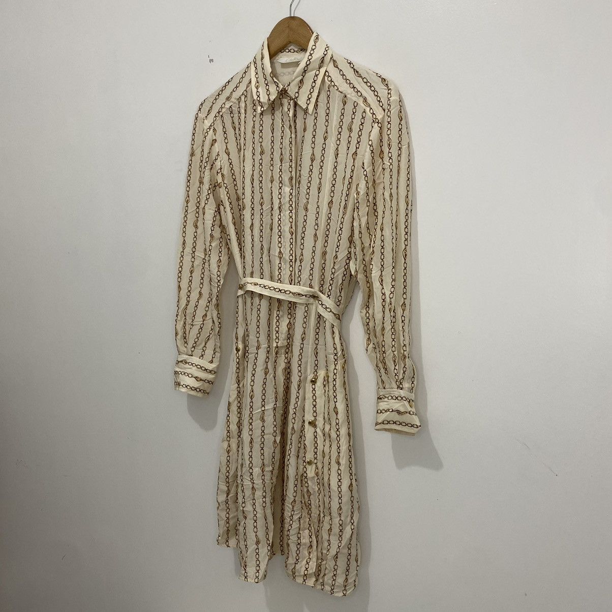 Chloe Chloe Seed Pearl Silk Dress Size XS / US 0-2 / IT 36-38 - 3 Thumbnail