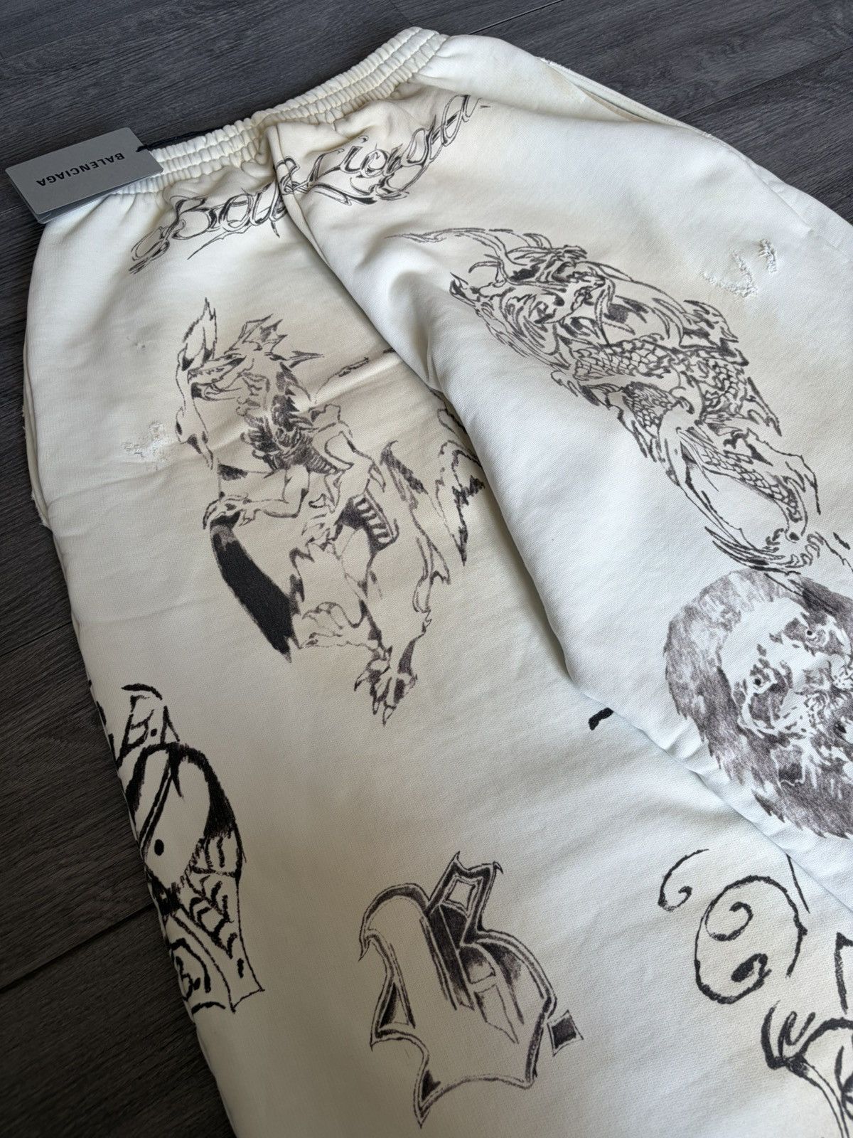 Balenciaga Balenciaga Tattoo Baggy TAT DS Size US 30 / EU 46 - 3 Thumbnail