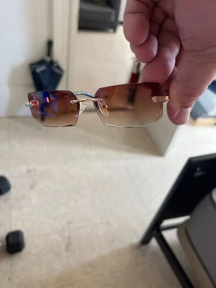 Electric Visual Rimless Square Sunglasses Size ONE SIZE - 1 Thumbnail