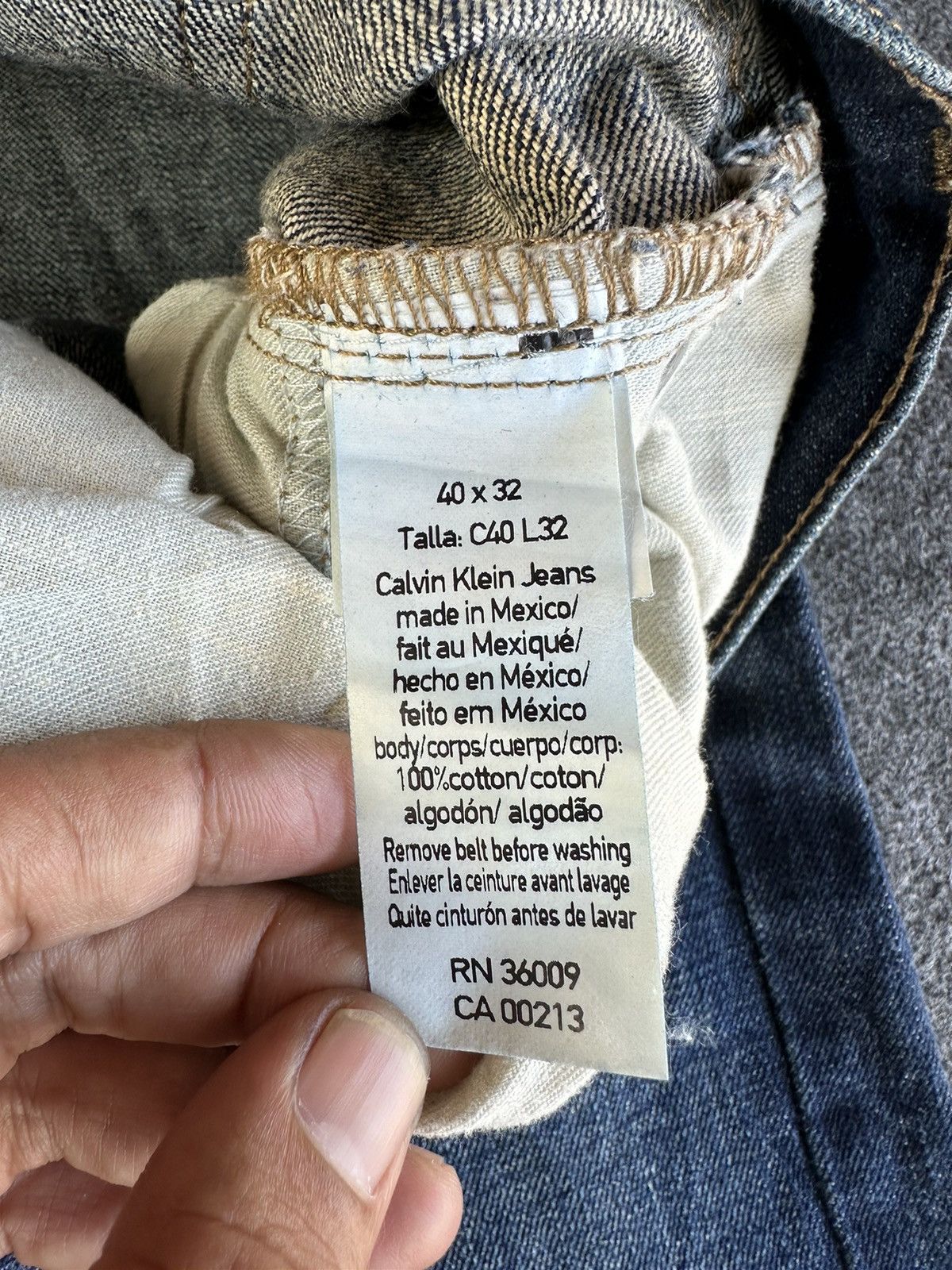 Calvin Klein × Designer × Vintage Vintage Calvin Klein Denim Big Size D275 Size US 40 / EU 56 - 16 Thumbnail