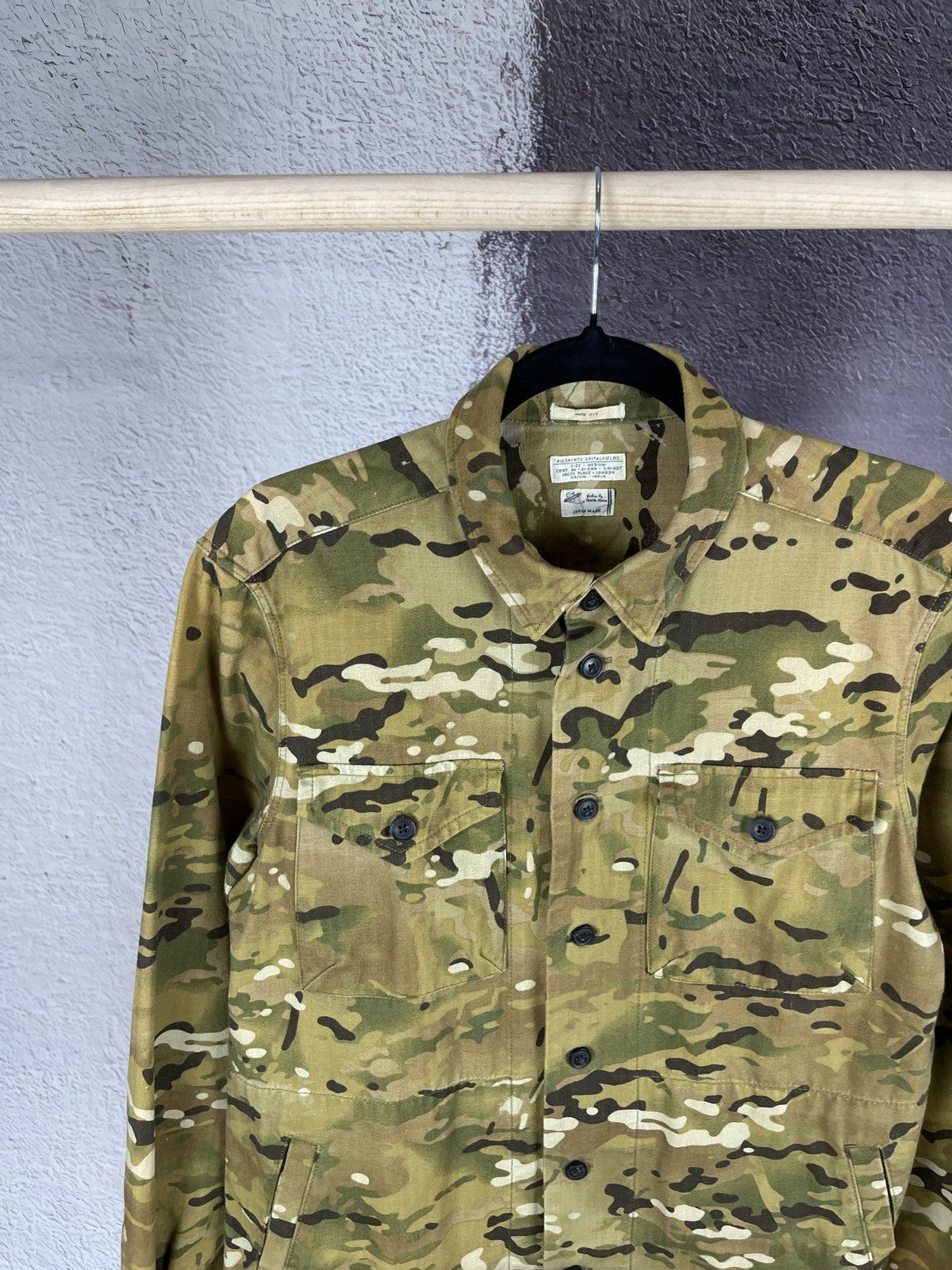 Allsaints Allsaints Ernesto LS shirt military utility overshirt Size US M / EU 48-50 / 2 - 3 Thumbnail