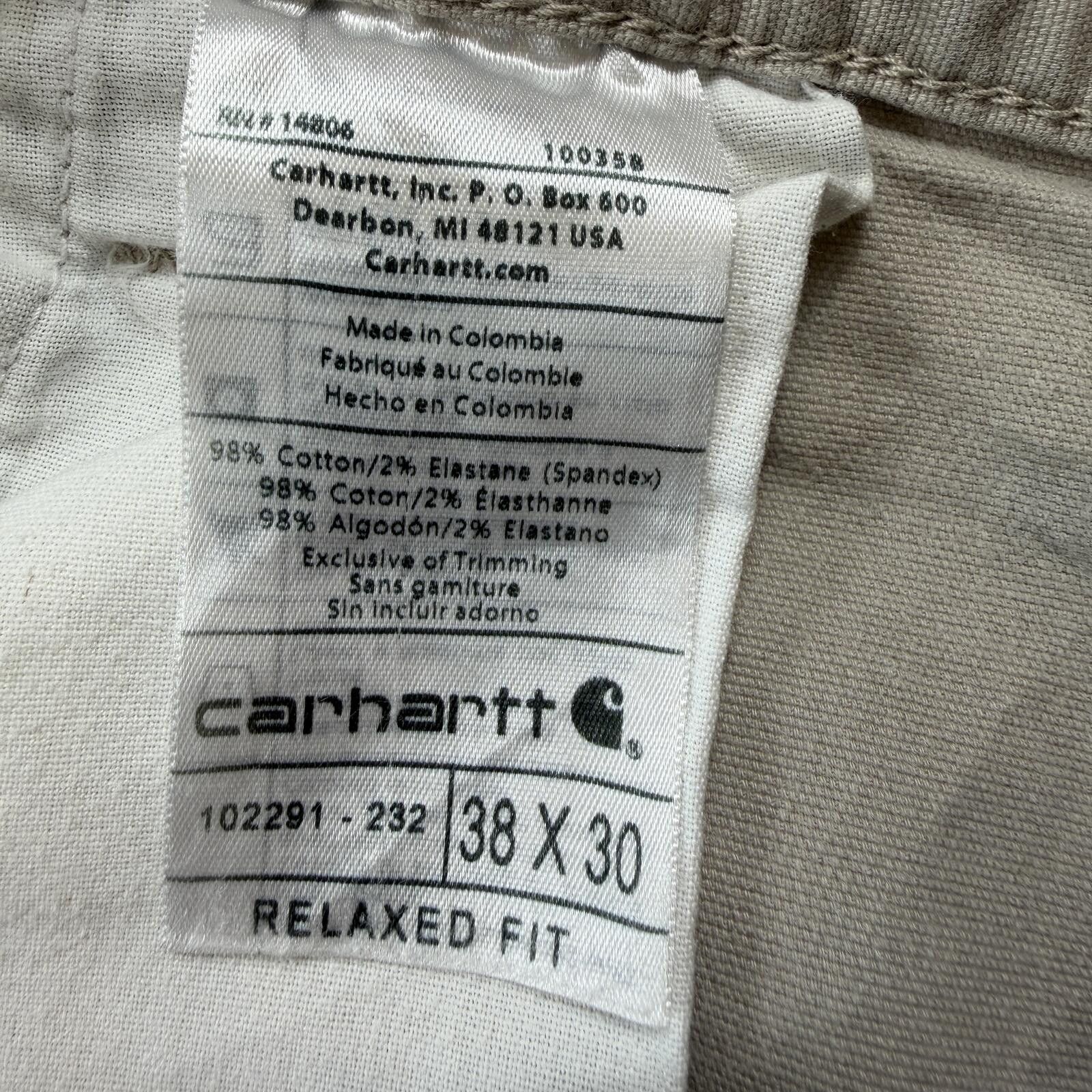 Carhartt Carhartt Relaxed Fit Work Pants Khaki Beige Style 38x30 Mens Size US 38 / EU 54 - 6 Thumbnail