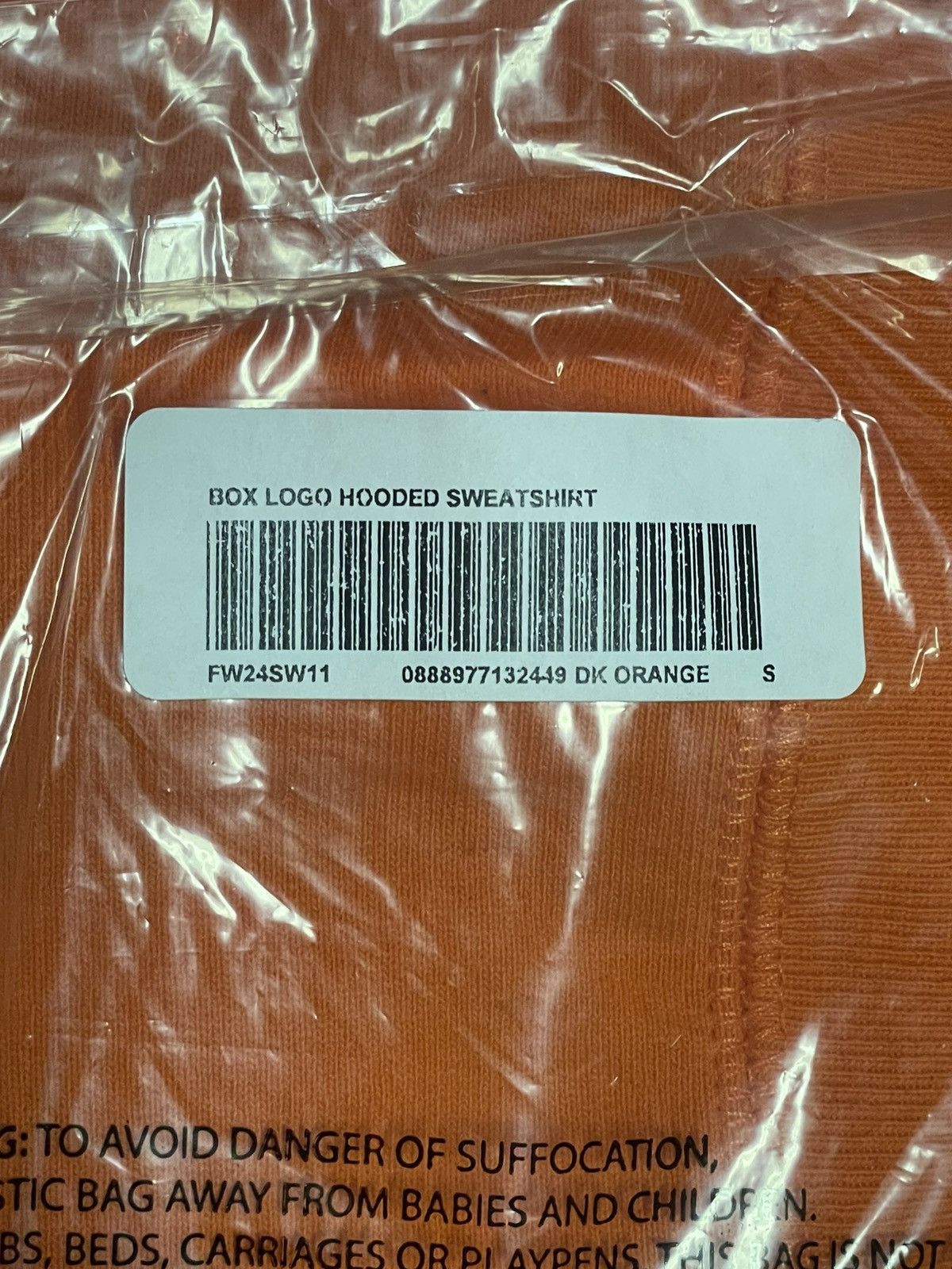 Supreme Supreme Box Logo Orange Sweatshirt 2024 Size US S / EU 44-46 / 1 - 3 Thumbnail