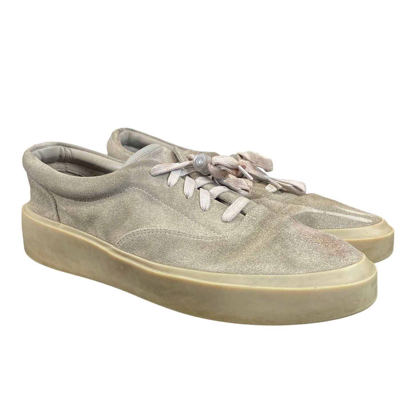 Fear of God 101 Suede Ecru Cream Sneakers The art of subtle flexing, Fear of God 101 in ice-blue suede main image 2