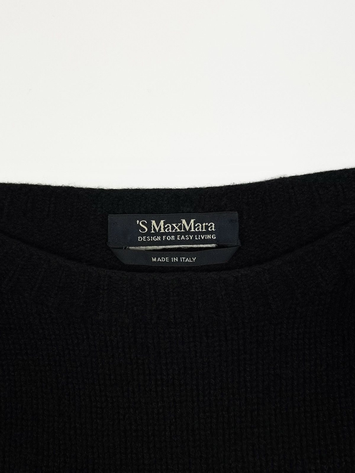 Designer × Max Mara rare S' Max Mara Wool black Sweater Size M / US 6-8 / IT 42-44 - 6 Thumbnail