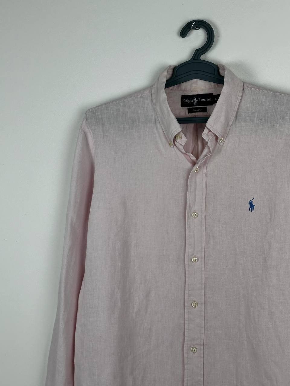 Polo Ralph Lauren Polo Ralph Lauren Light Pink Men's Fit Linen Shirt Size US L / EU 52-54 / 3 - 1 Thumbnail