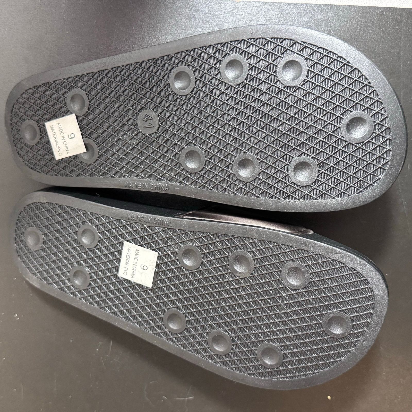Other •NEW• Black female Graphic Slide/Sandals – Size EU 41 (9W) Size US 9 / IT 39 - 6 Thumbnail