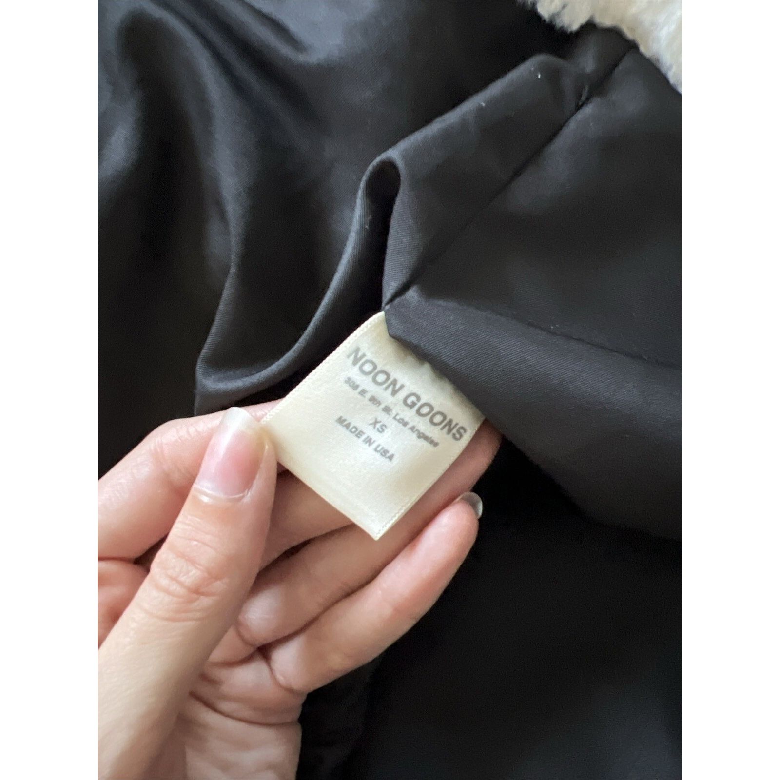 Noon Goons NOON GOONS FUR HOODED JACKET IN NEUTRALS Size XS Unisex Size XS / US 0-2 / IT 36-38 - 9 Thumbnail