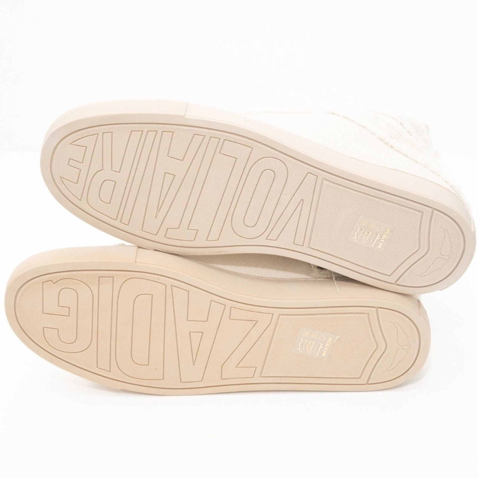 Zadig & Voltaire Zadig Voltaire. High Flash Canvas Shoes In White. Size US 10 / IT 40 - 10 Thumbnail