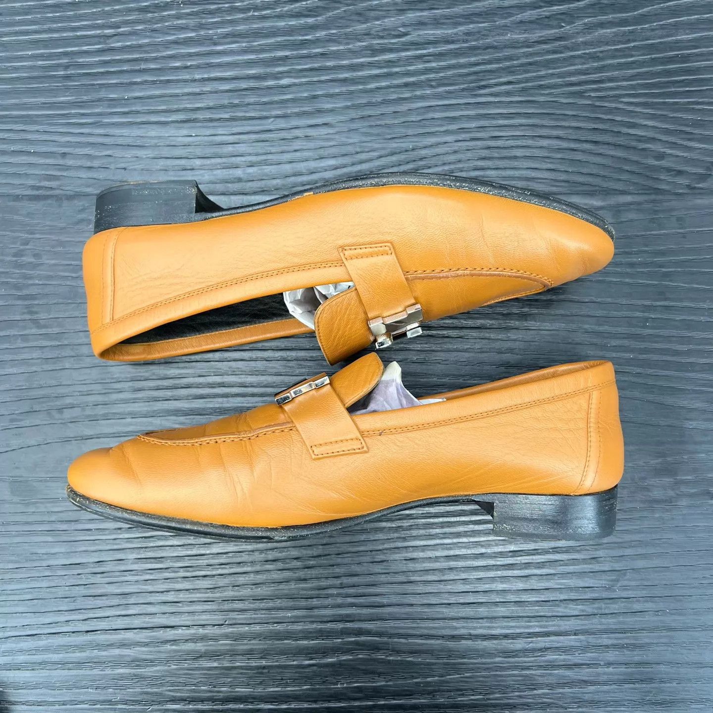 Hermes Hermès H Buckle Loafer Caramel 36 Size US 5.5 / IT 35.5 - 2 Thumbnail