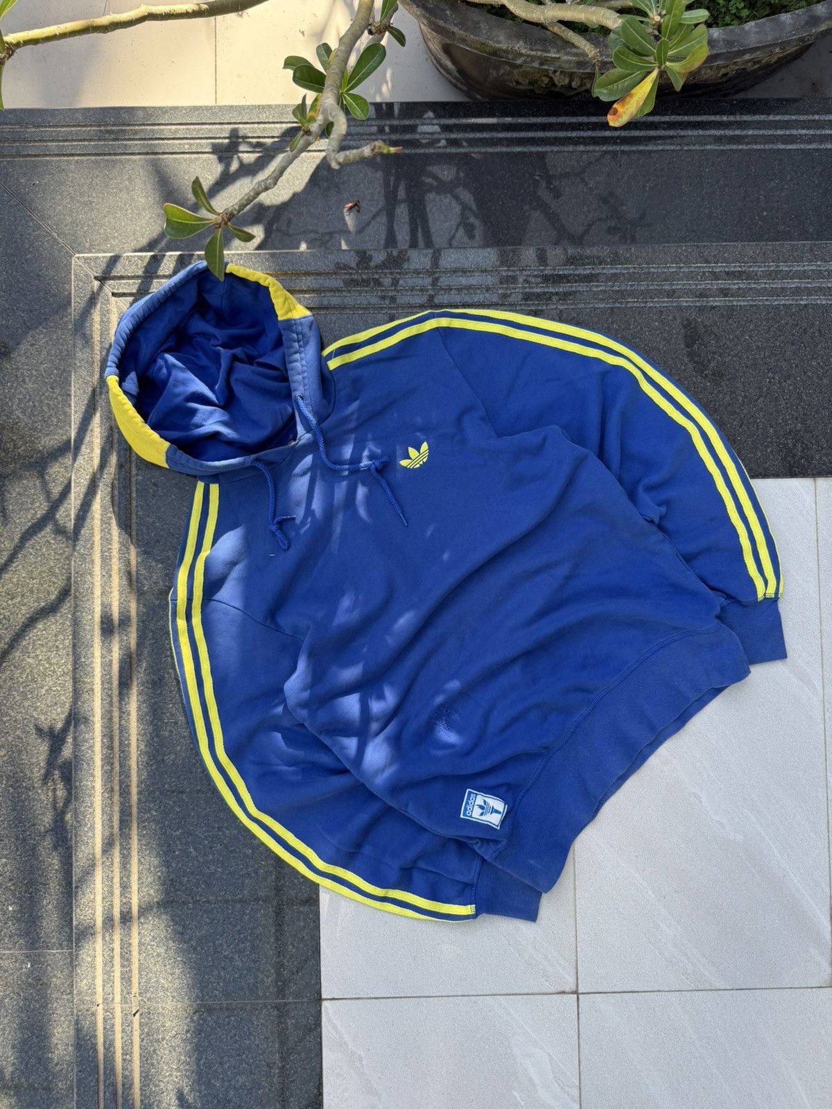 Adidas × Vintage 90’s ADIDAS BRAZIL RARE MULTI LOGO Y2K RETRO NATIONAL HOODIE Size US M / EU 48-50 / 2 - 2 Thumbnail