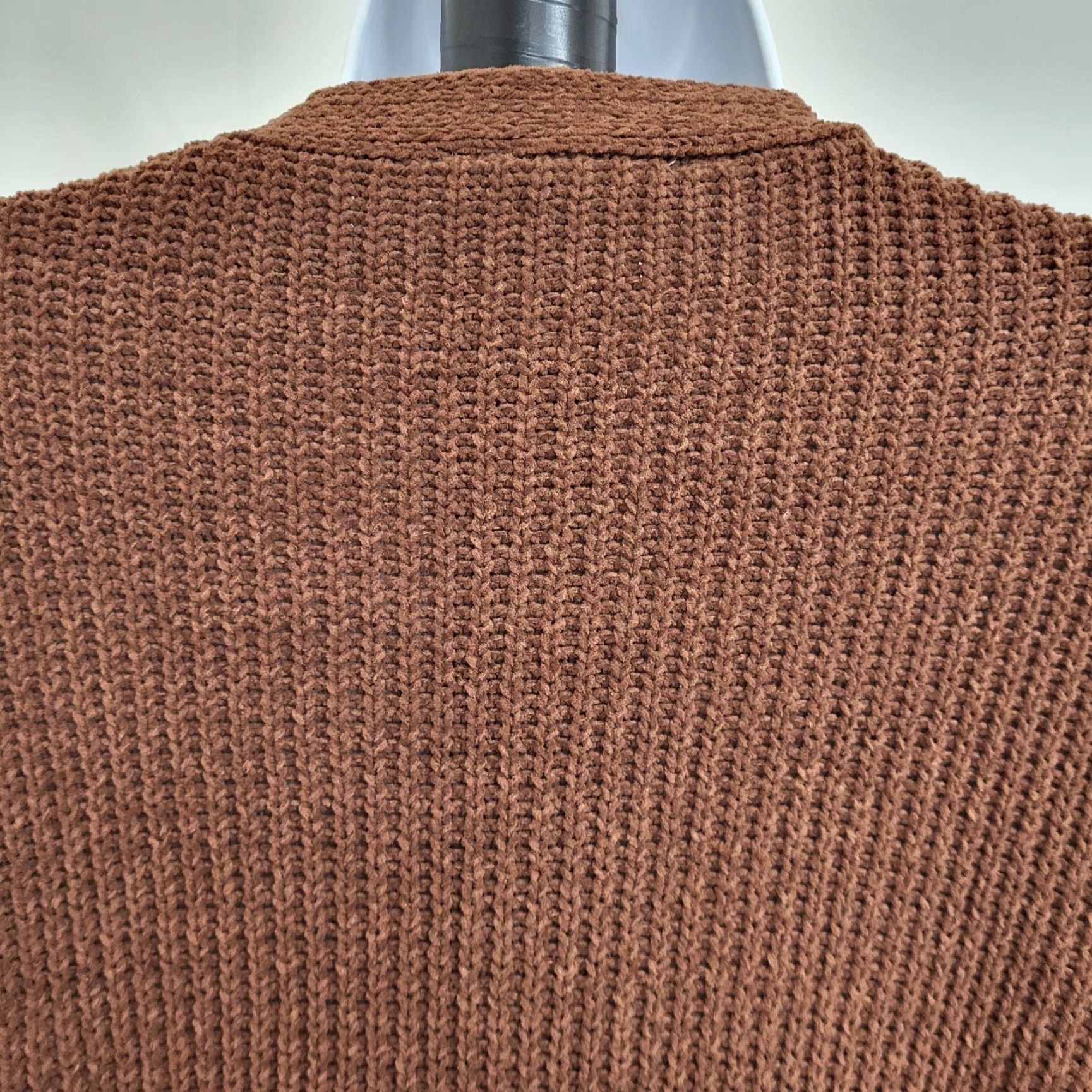 Vintage Terra & Sky Sweater Womens Size 1X Brown Cardigan Cable-Knit Style Open Cardigan Knit Open Lightweight Long Sleeve Plus Size Womens Size XL / US 12-14 / IT 48-50 - 5 Thumbnail