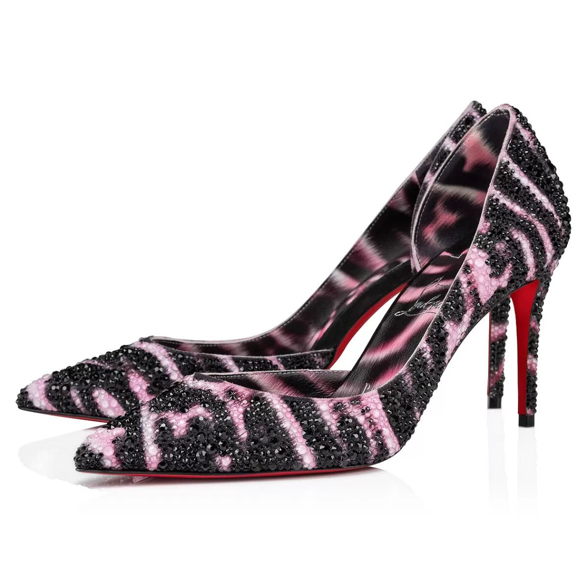 Christian Louboutin o1s1wg111024 Iriza Strass Quagga Pumps in Multicolor Size US 7 / IT 37 - 5 Thumbnail