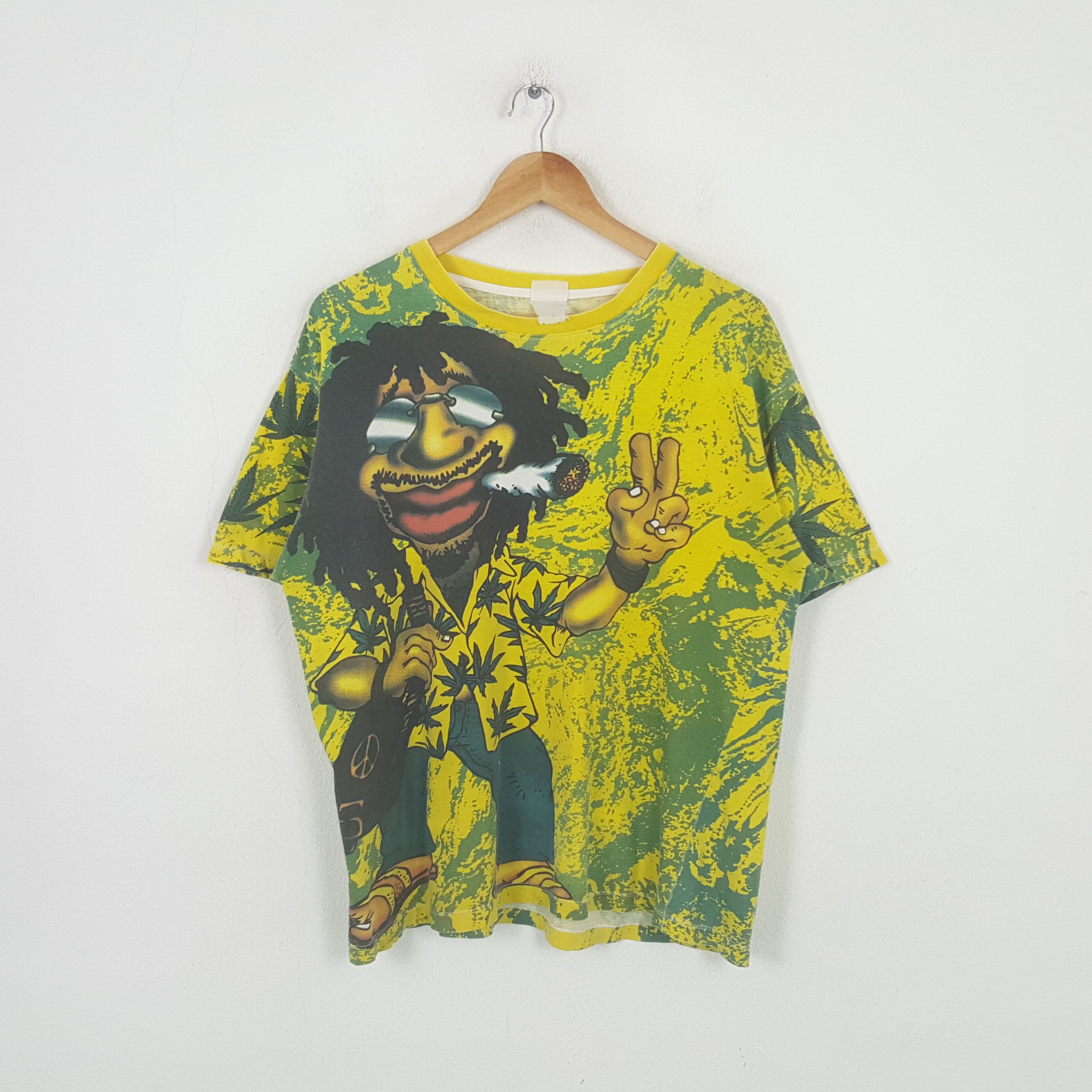 Band Tees Vintage Bob Marley Jamaica Reggae Weed Tshirt RR1 Size US XL / EU 56 / 4 - 1 Thumbnail