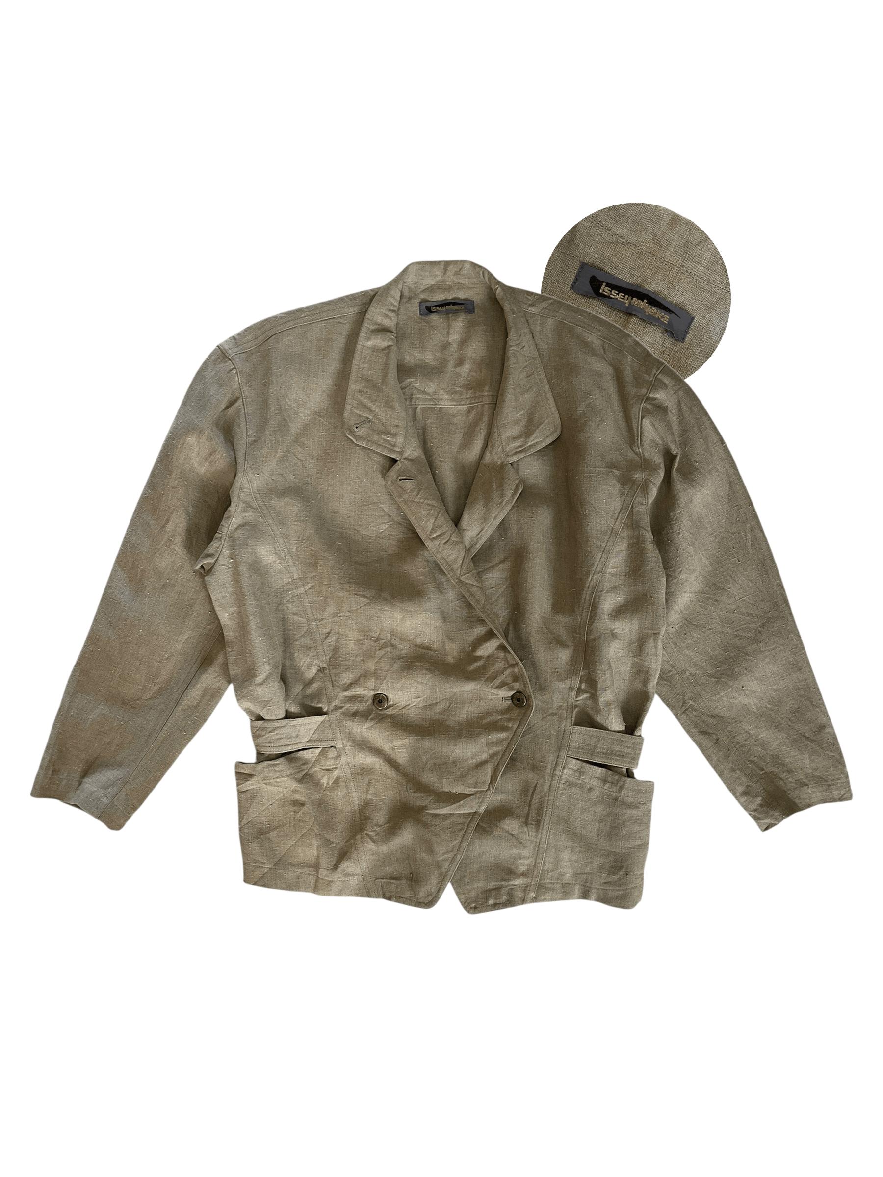 Issey Miyake Vintage 80s Issey Miyake Brush Label Canvas Jacket Size US M / EU 48-50 / 2 - 1 Thumbnail