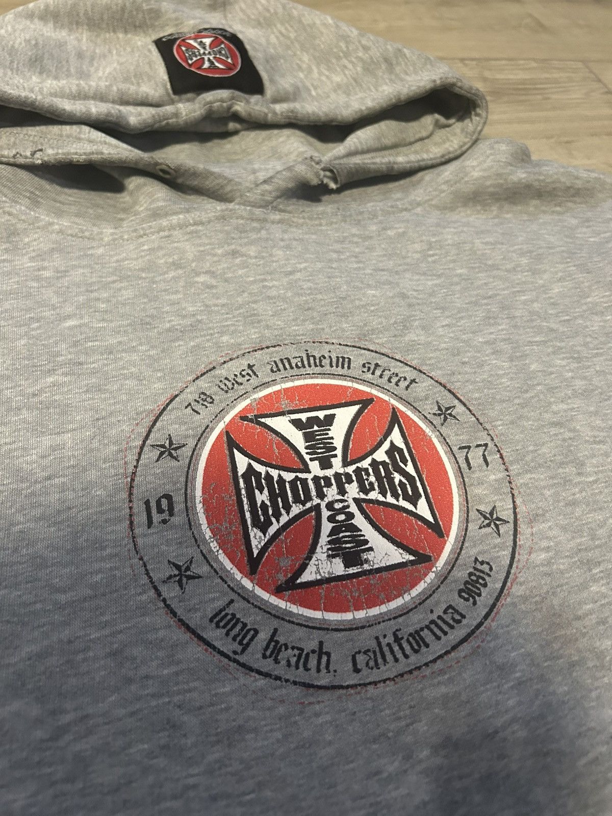 West Coast Choppers West Coast Chopper Vintage Long Beach Pullover Hoodie Size US XL / EU 56 / 4 - 5 Thumbnail