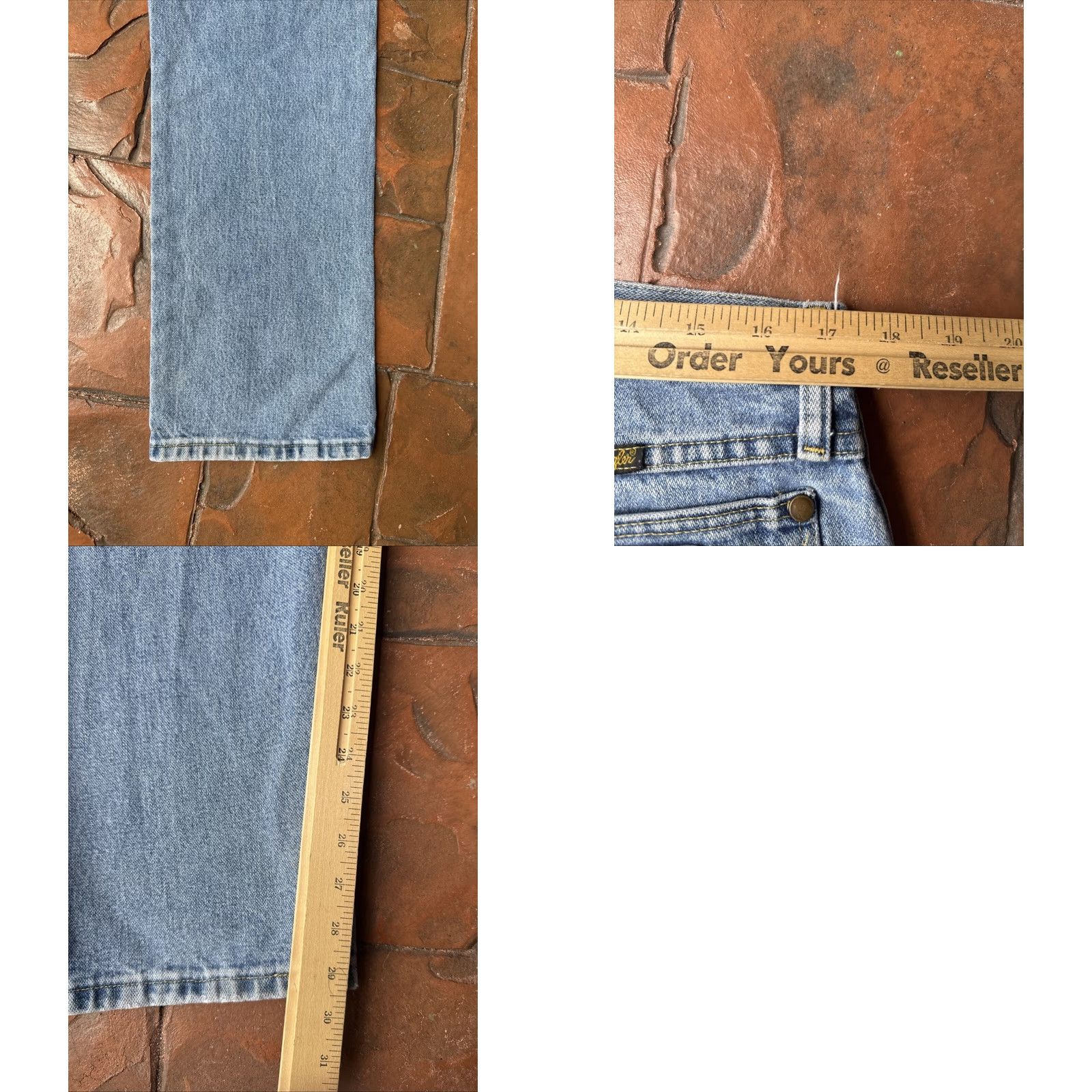 Wrangler Wrangler Cowboy Cut Collection Jeans Men’s 36x30 Blue Regular Straight Denim Cotton Logo Zipper Pocket 5-Pocket Barons USA Cowboys George Strait Size US 36 / EU 52 - 9 Thumbnail