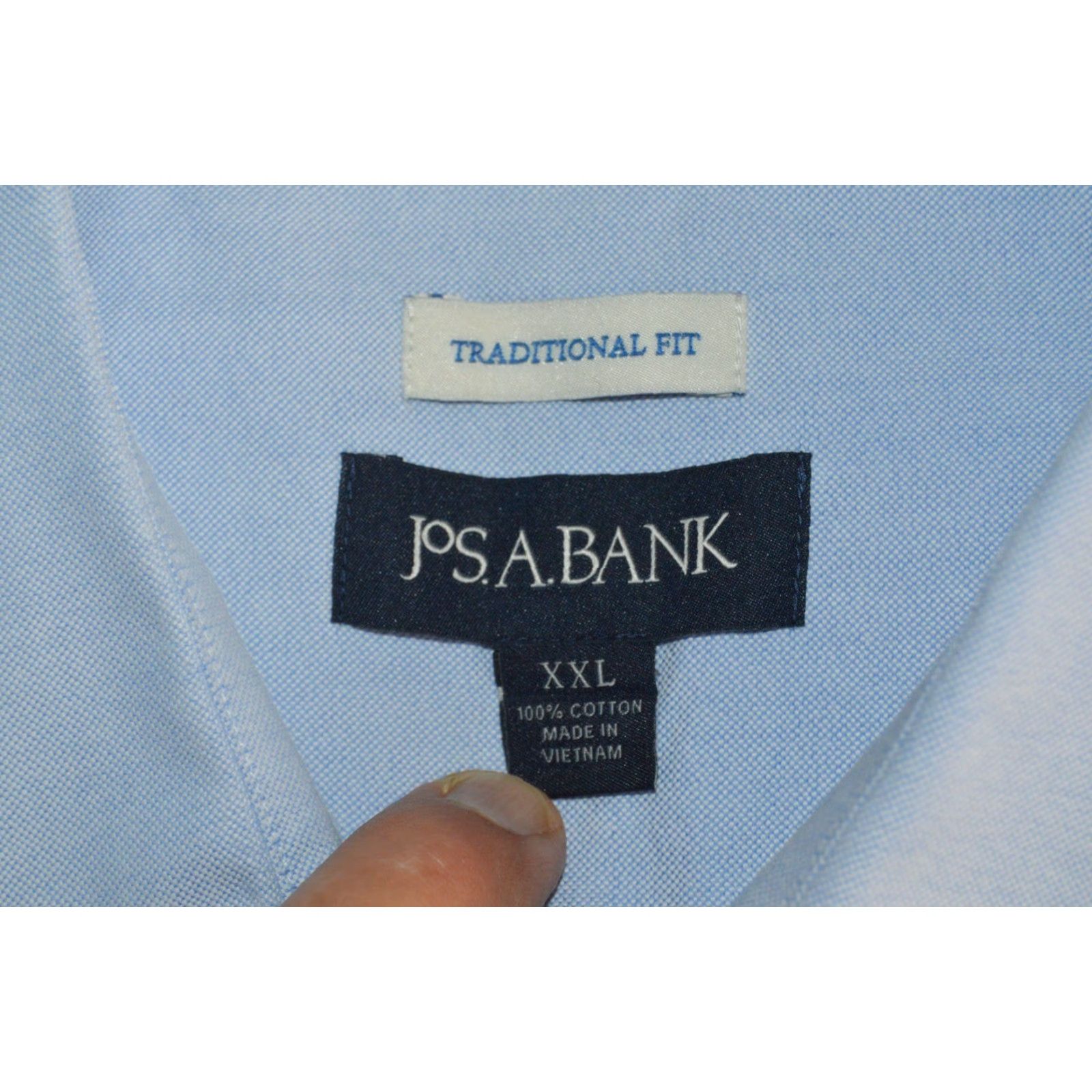 Jos. A. Bank Jos. A. Bank Shirt Men Sz XXL Blue Oxford Long Sleeve Traditional Fit Size US XXL / EU 58 / 5 - 4 Thumbnail