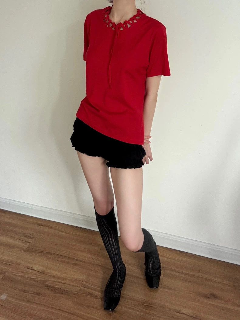 Y's Y's Neckline cutout short sleeves Size ONE SIZE - 4 Thumbnail