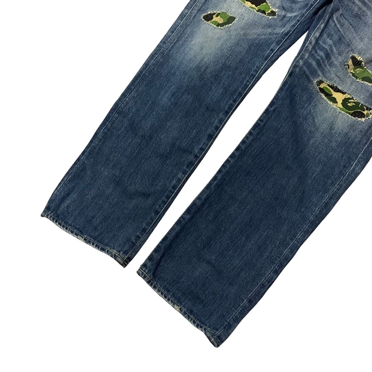 Bape Bape Damage Denim Pants Size US 36 / EU 52 - 7 Thumbnail