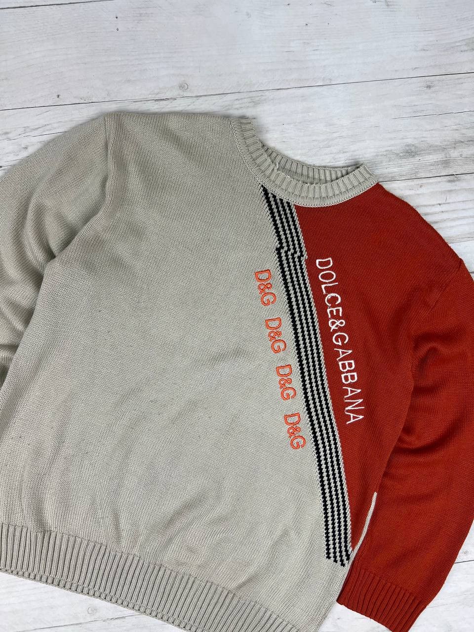 Dolce & Gabbana Vintage Dolce Gabbana Big Logo DG Knit Sweater 90s Size US M / EU 48-50 / 2 - 2 Thumbnail