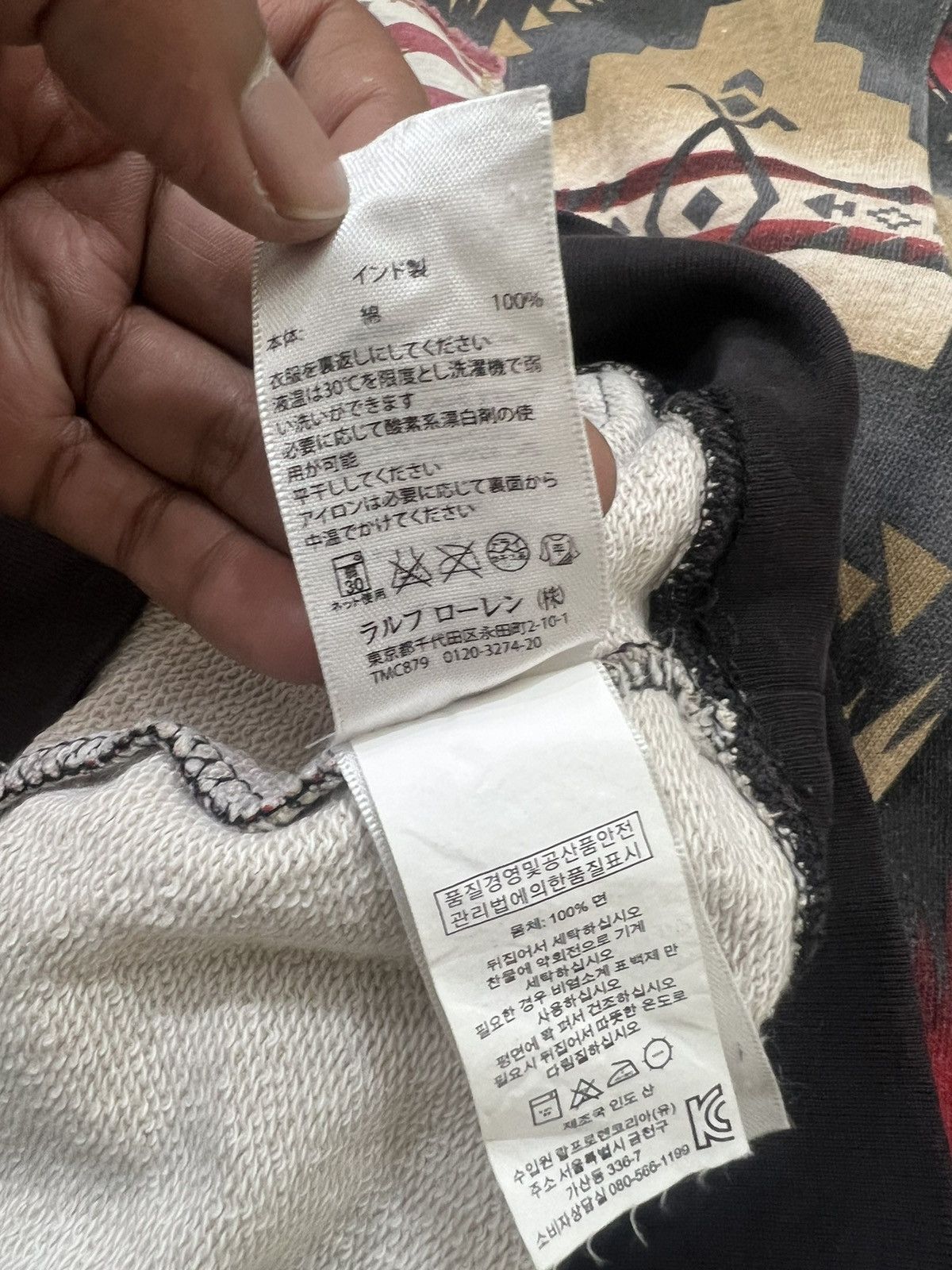 Polo Ralph Lauren 2000s RRL Denim Supply RL Aztec Print Hoddie y2k Lgb Ifsix Size US M / EU 48-50 / 2 - 9 Thumbnail