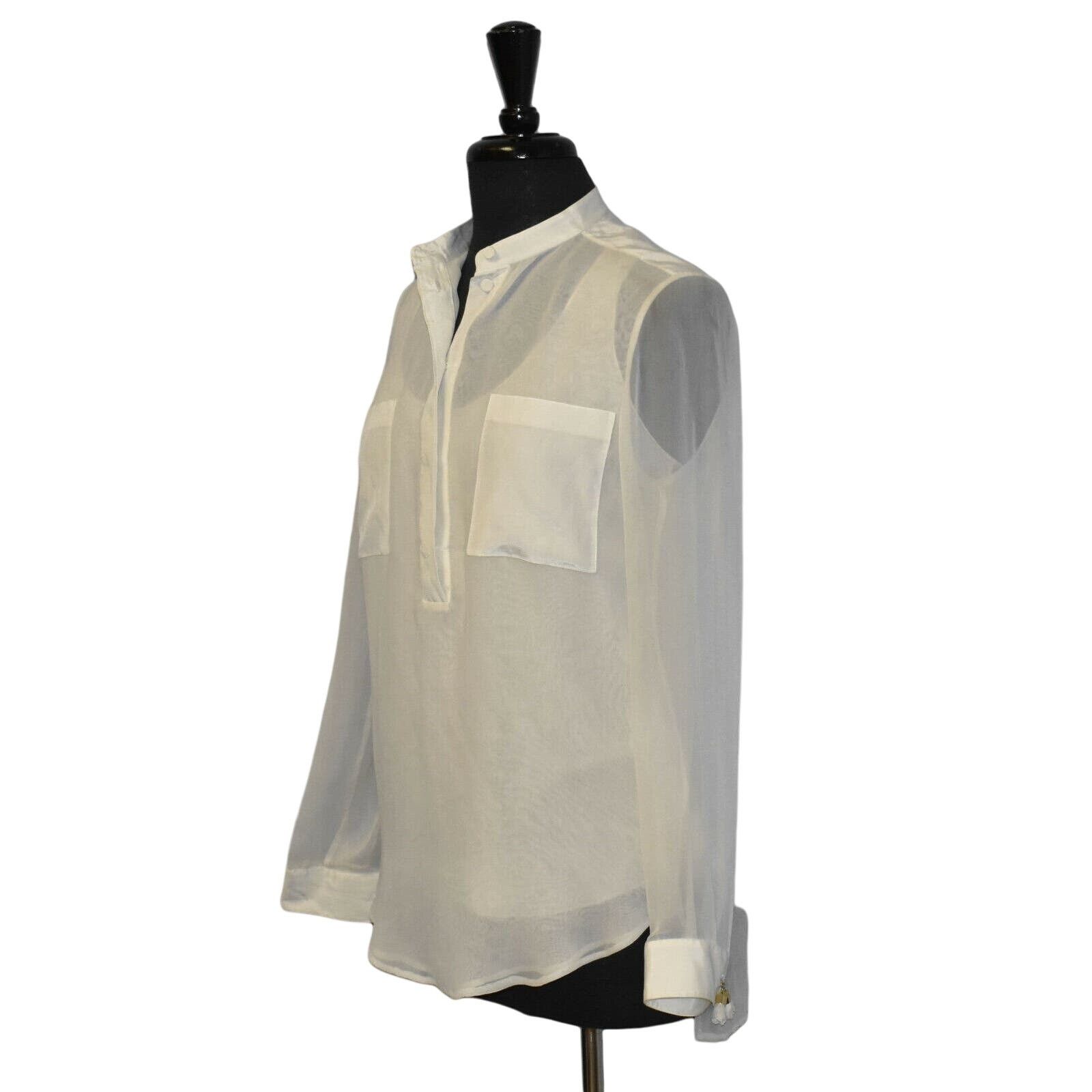 3.1 Phillip Lim 3.1 PHILLIP LIM White Silk Patch Pockets Blouse With Tank 4 Size S / US 4 / IT 40 - 2 Thumbnail