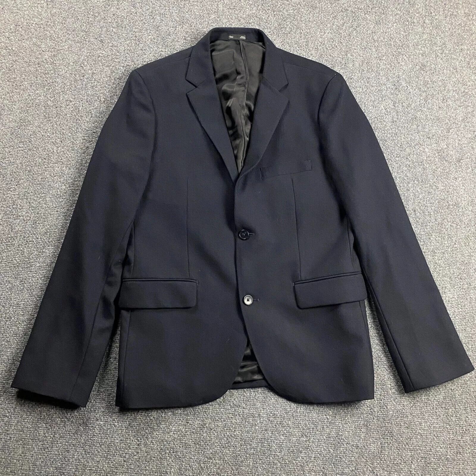 Gap Gap Blazer Men's 40R Tailored 2 Buttons Wool Blend Adults Size 40R - 1 Thumbnail