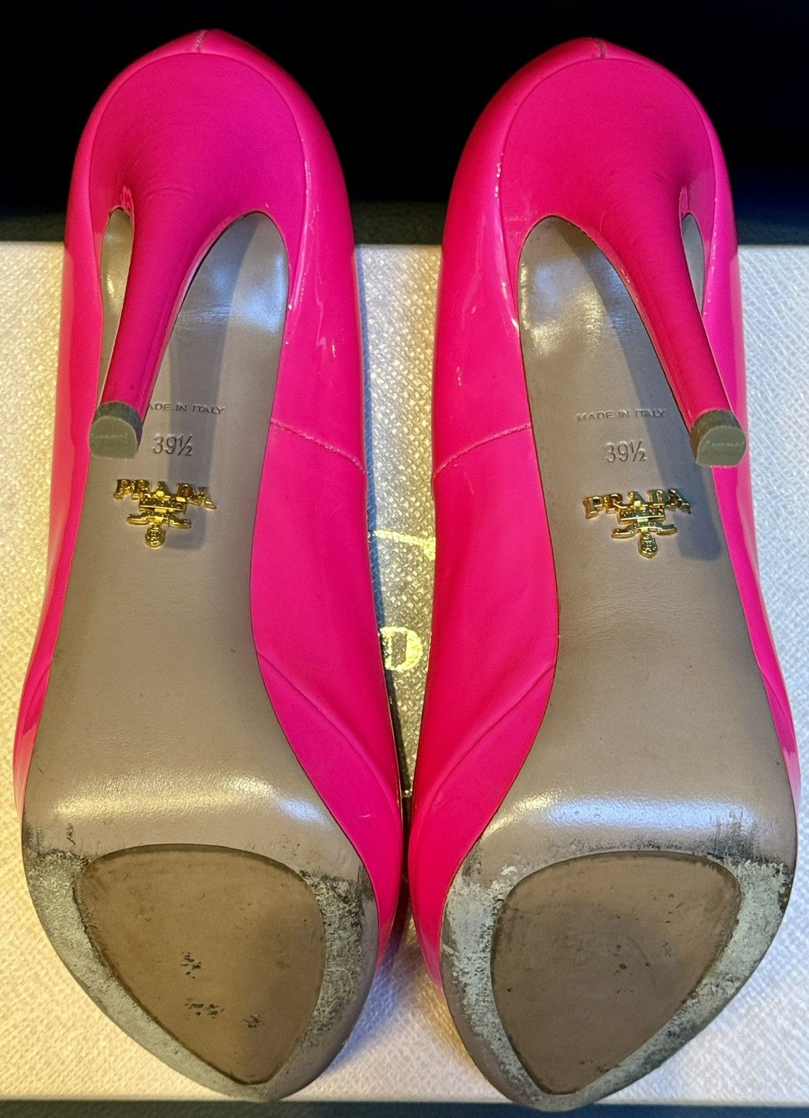 Prada Prada Pink Patent Leather High Heel Pumps 39.5 EU / 9.5 US Size US 9.5 / IT 39.5 - 10 Thumbnail