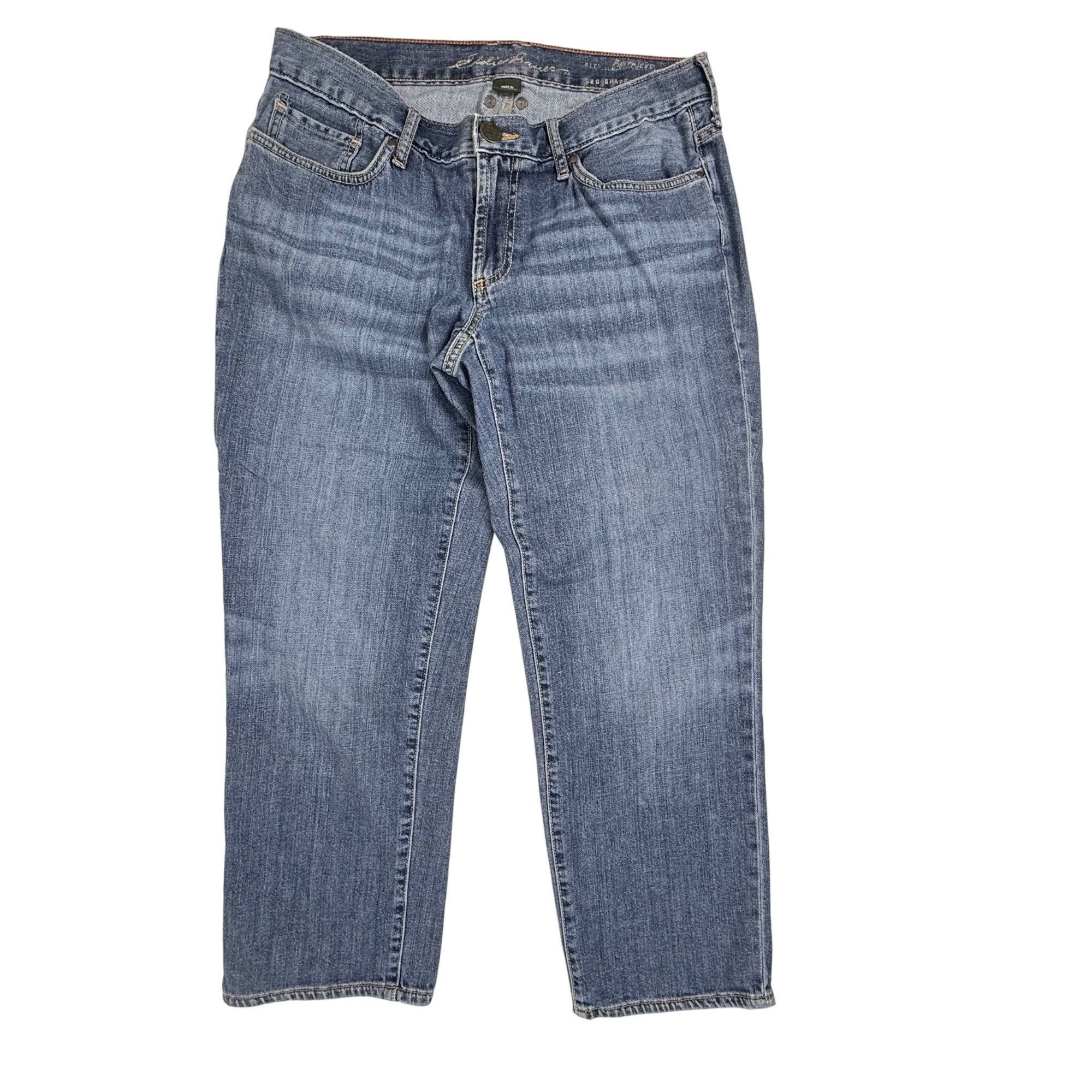 Eddie Bauer Eddie Bauer Women's Boyfriend Fit Relaxed-Leg Medium-Wash Je Size 28" / US 6 / IT 42 - 1 Thumbnail